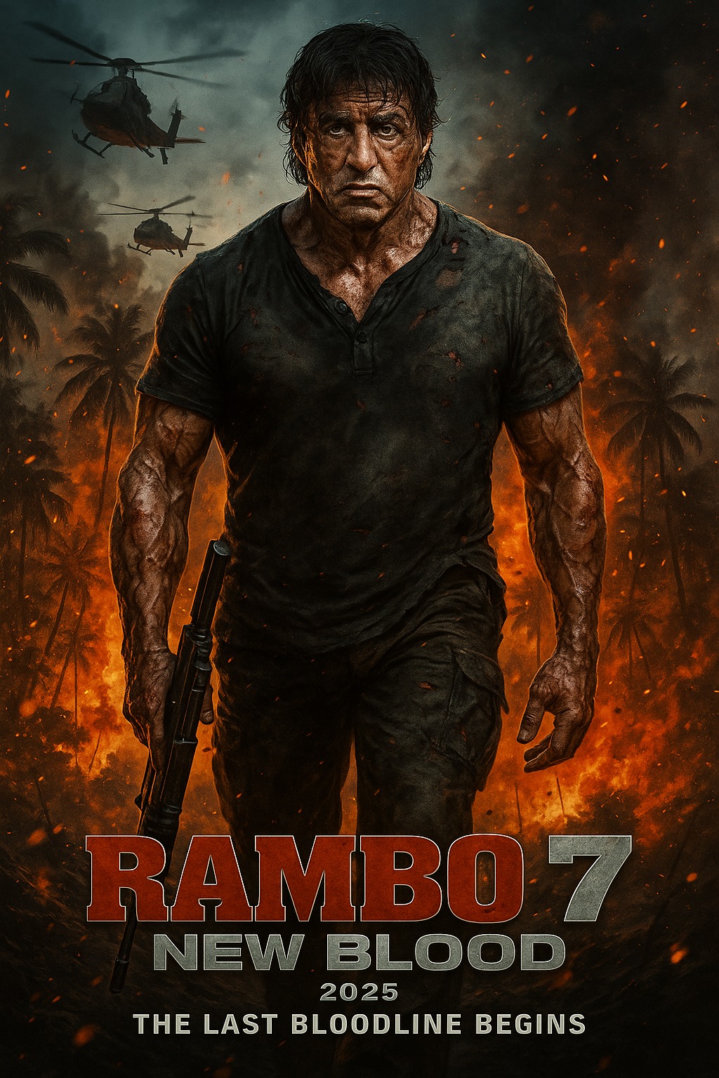 Behind - ⚔️ RAMBO 7: NEW BLOOD (2025) ⭐ Starring: Sylvester Stallone ...