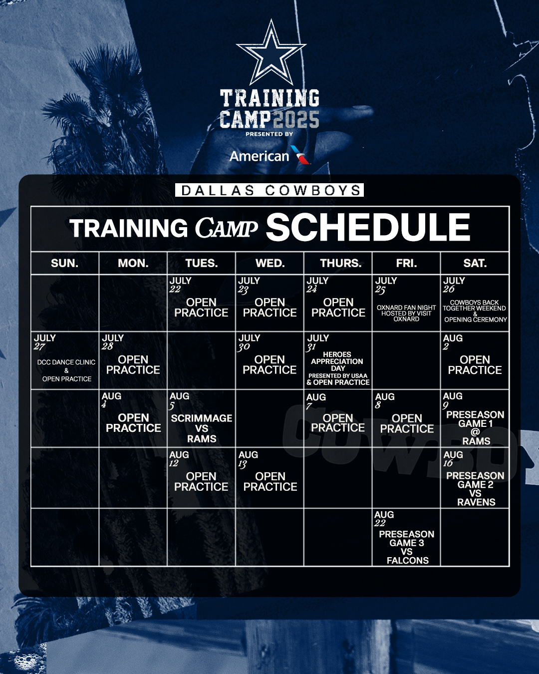 Dallas - training camp continues ⏩ Don't miss open practice tomorrow ...