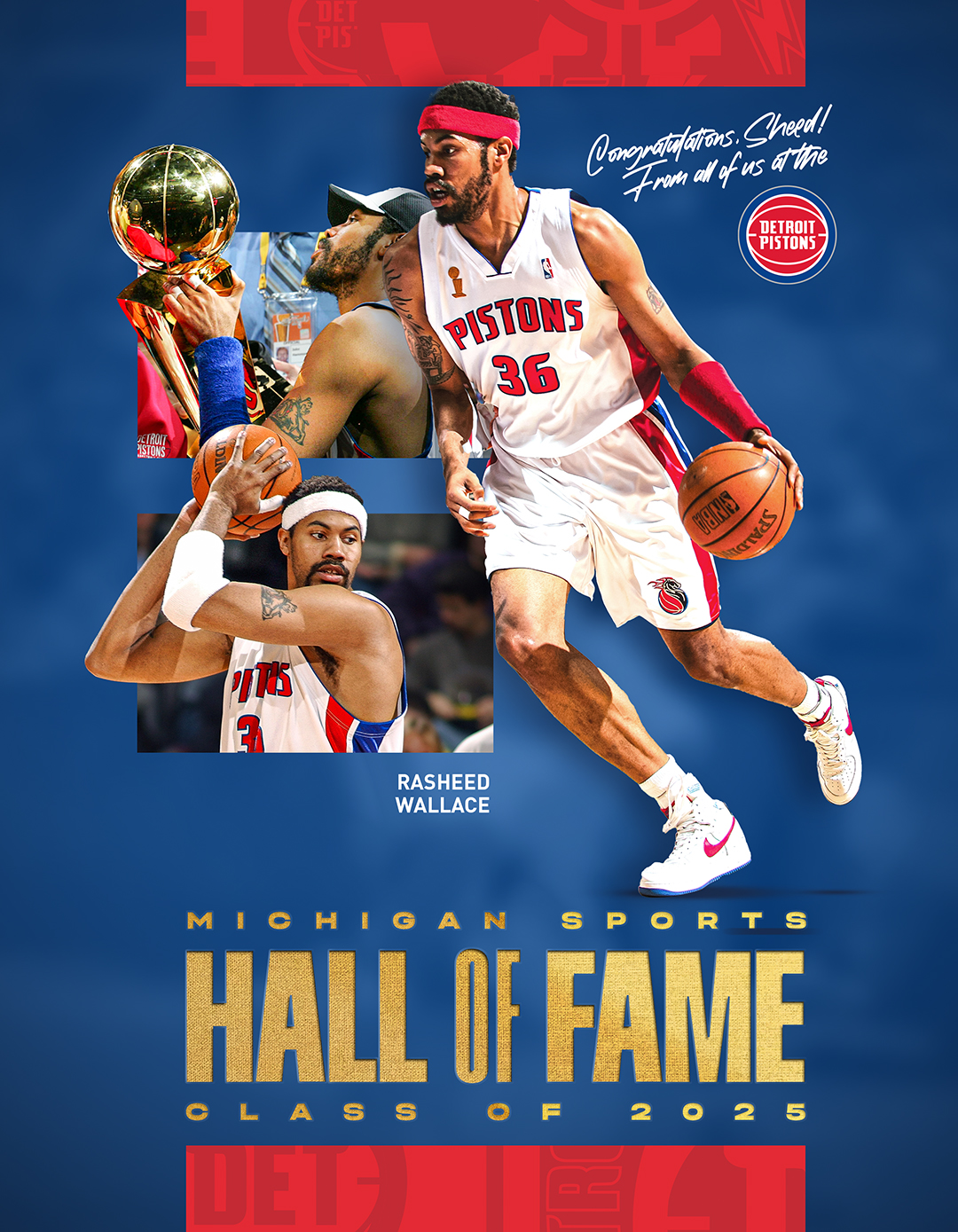 Detroit - Congratulations, Rasheed Wallace on your induction into the ...
