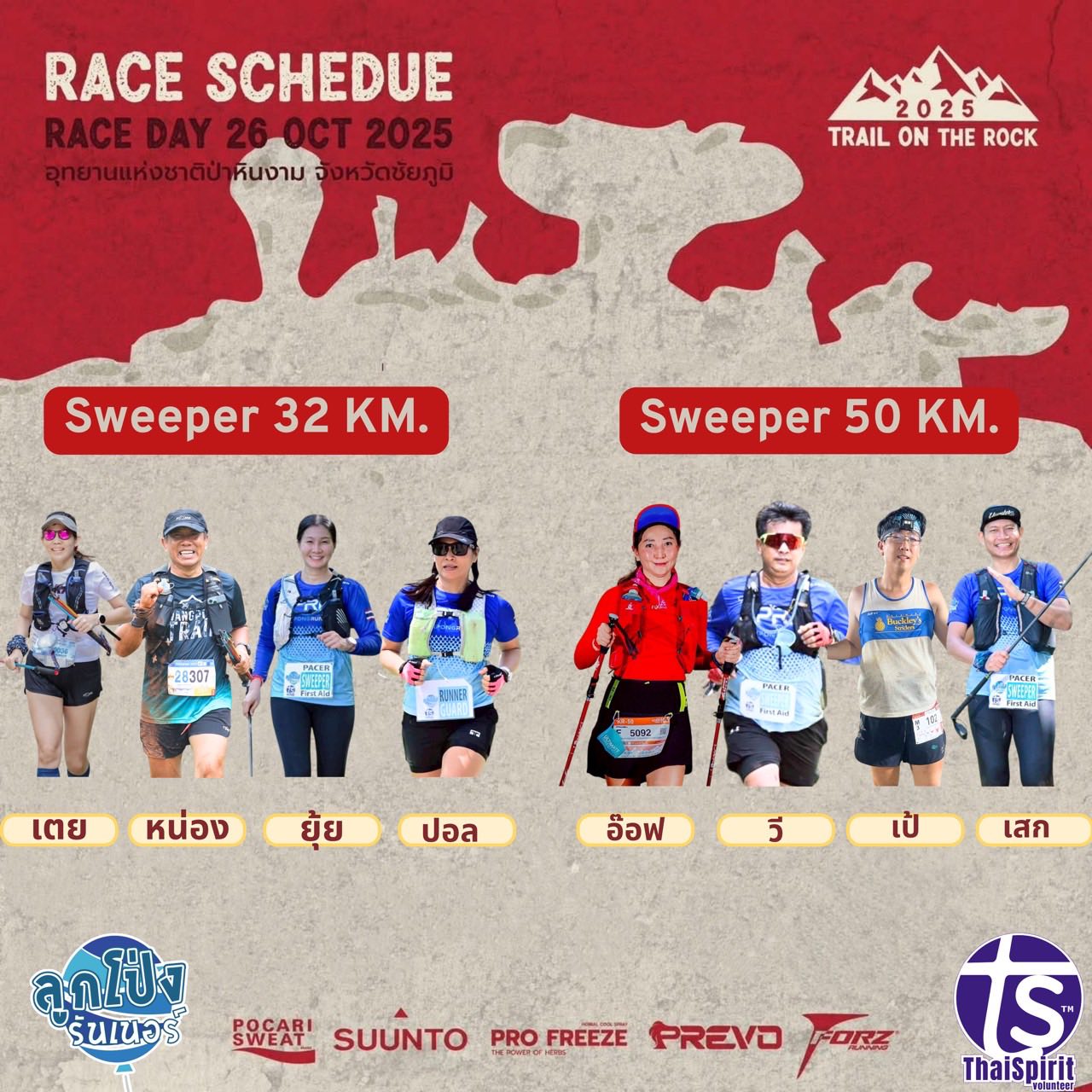 โฉมหน้าทีม... - ลูกโป่งรันเนอร์ - Pacer Sweeper RunnerGuard | Facebook