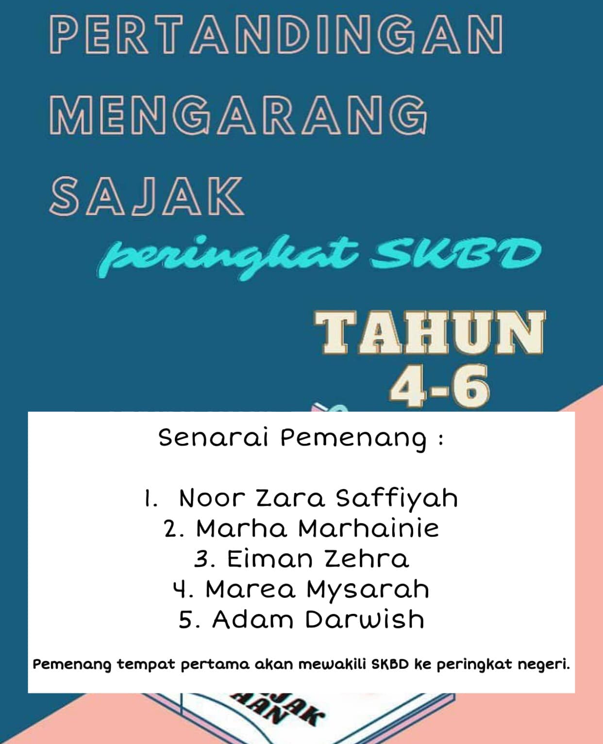 Media SKBD - SENARAI PEMENANG UNTUK PERTANDINGAN MENGARANG... | Facebook