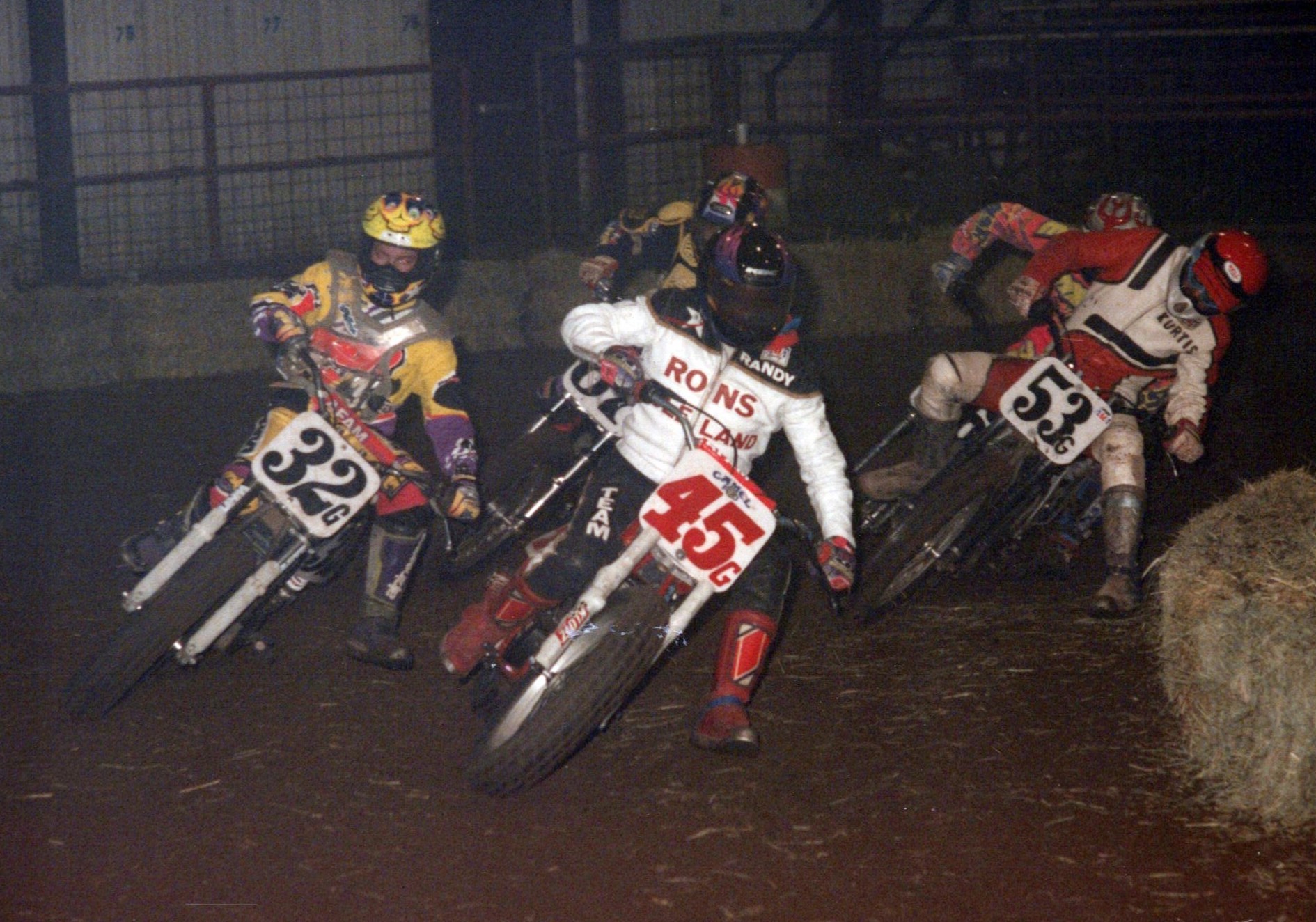 Rider - Randy King (45G) out front and on his way to winning the 600 ...