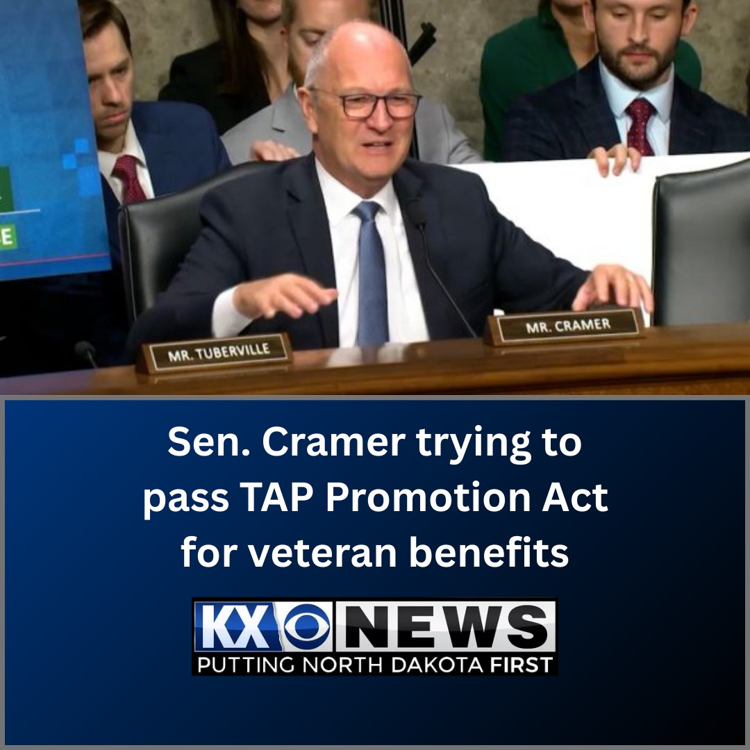 KX - North Dakota Senator Kevin Cramer is now working on an effort that ...