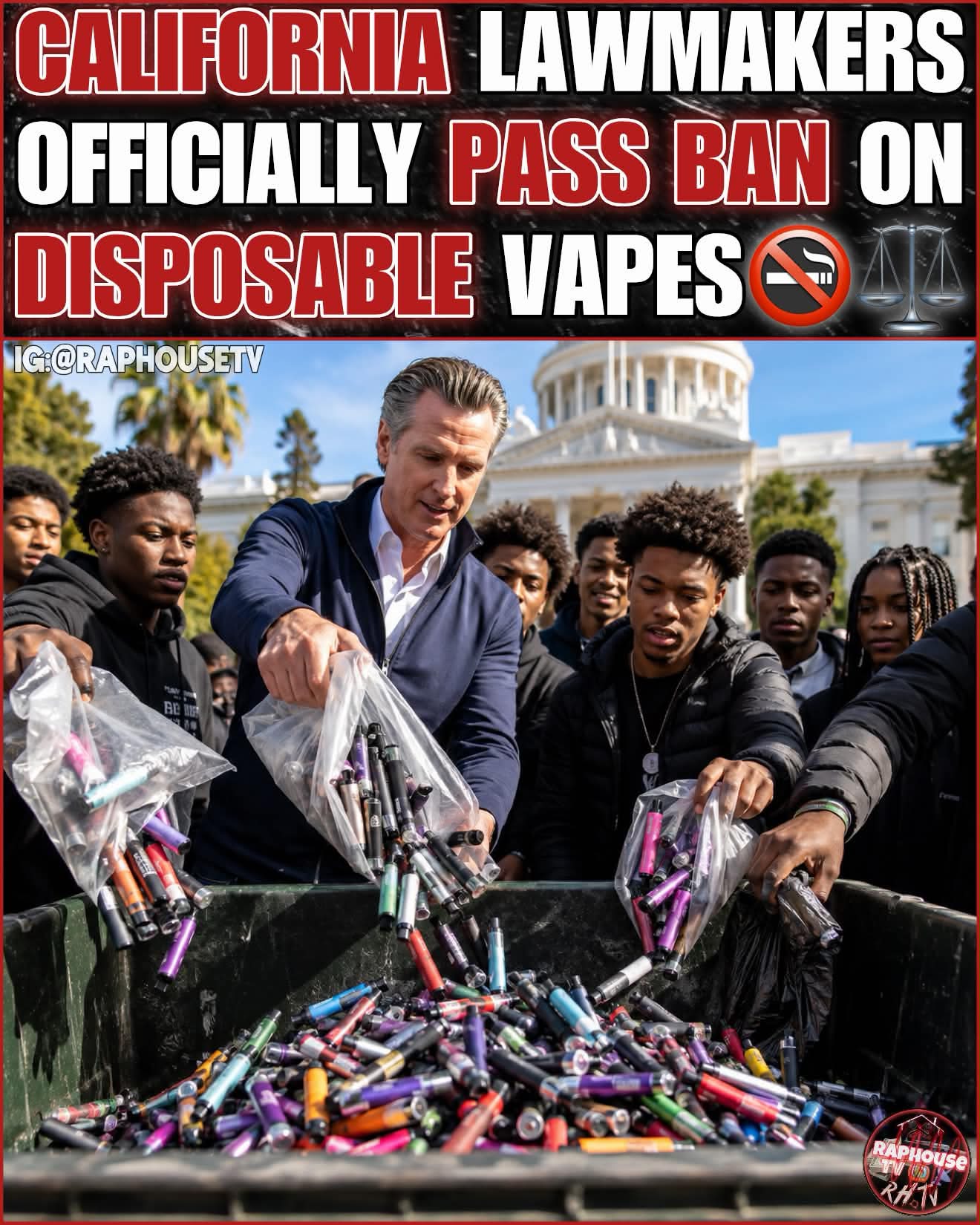 banning of disposable vapes California Lawmakers Pass Ban On 🚭🚨⚖️ Please Choose Colour:Starlight Purple Lost Mary Gold Space Max Nova Bar