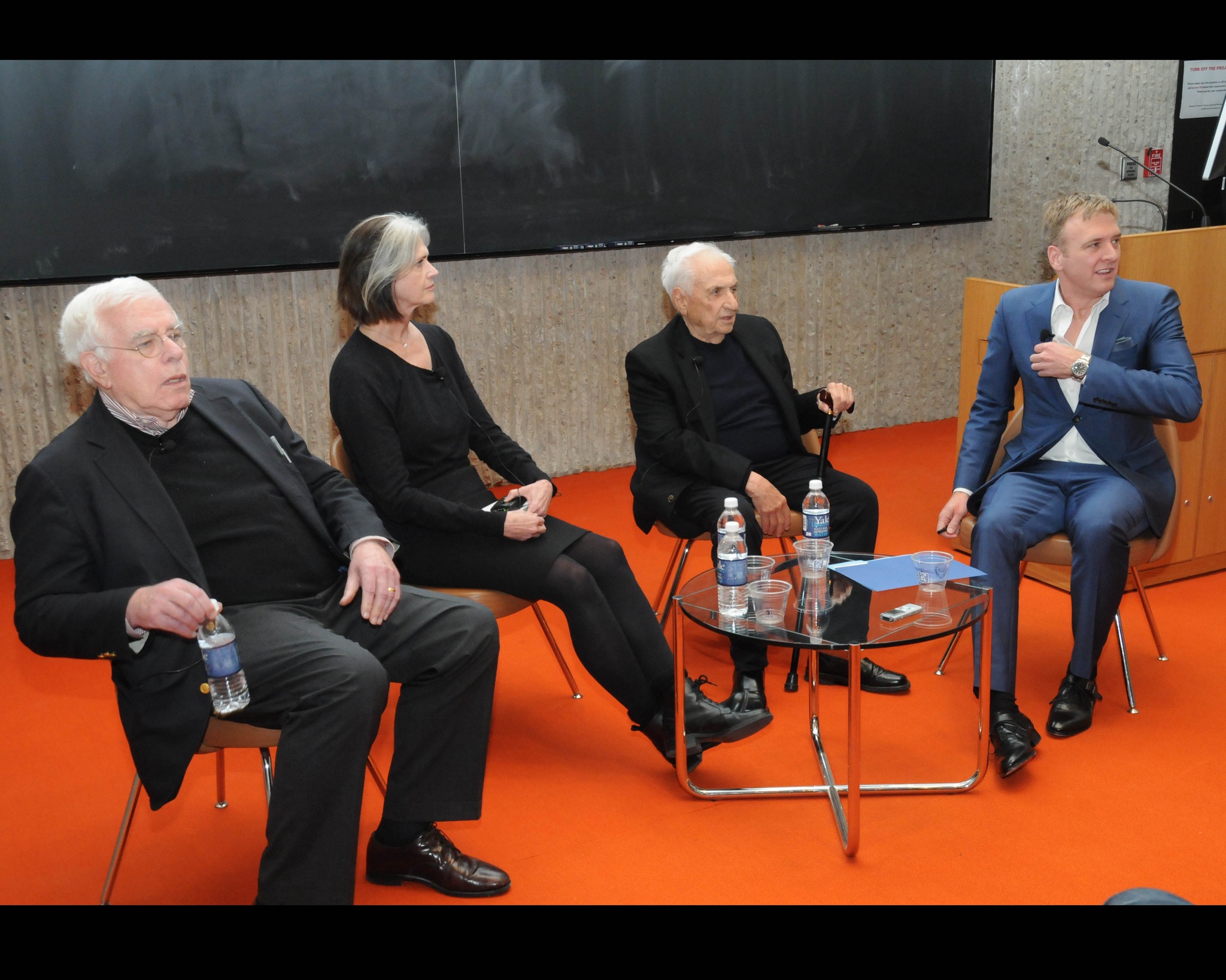 Mark - Old photo of MFG in a public conversation with Frank Gehry 