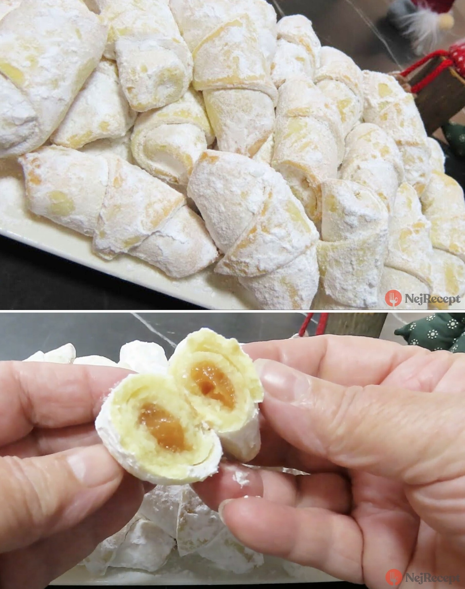 NejRecept.cz - Kynuté vánoční mini rohlíčky s džemem. Čerstvé a ...