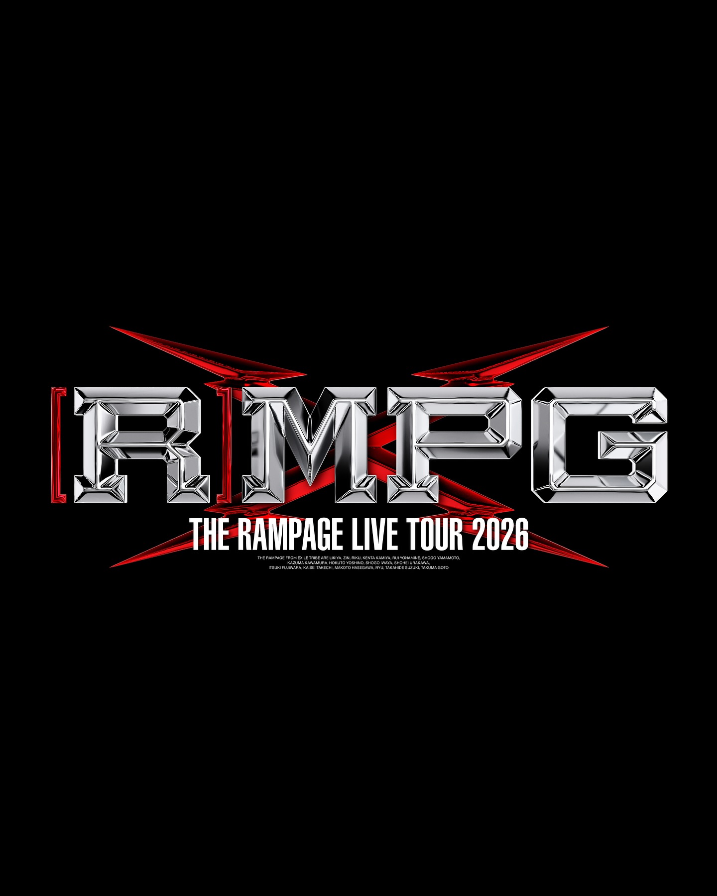 THE RAMPAGE LIVE TOUR 2026 “(R)MPG” TOUR LOGO👊⚡️ #THERAMPAGE