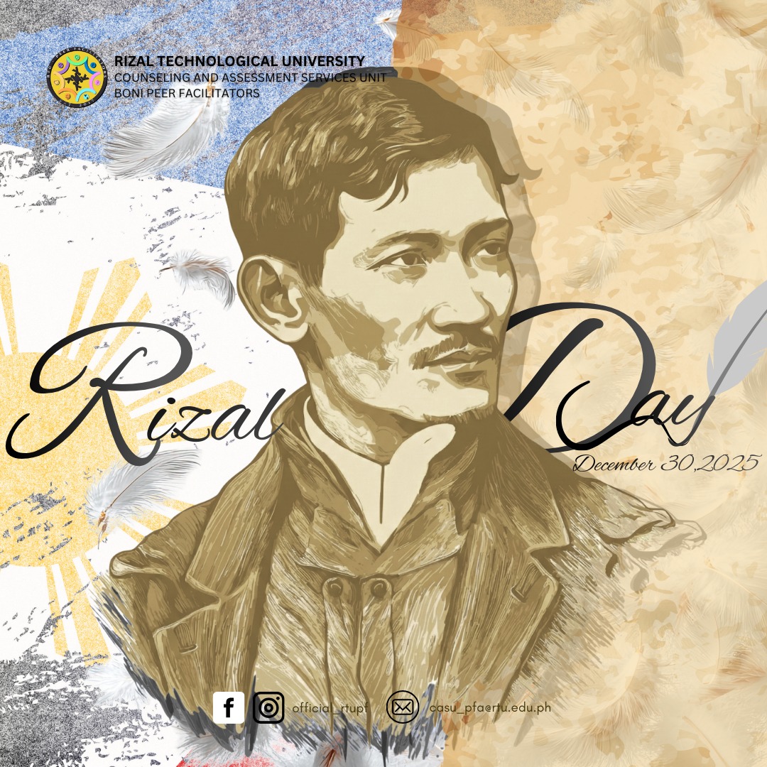 RTU-Boni - 𝐃𝐞𝐜𝐞𝐦𝐛𝐞𝐫 𝟑𝟎 | 𝐑𝐢𝐳𝐚𝐥 𝐃𝐚𝐲 He fell so that a nation could rise ...