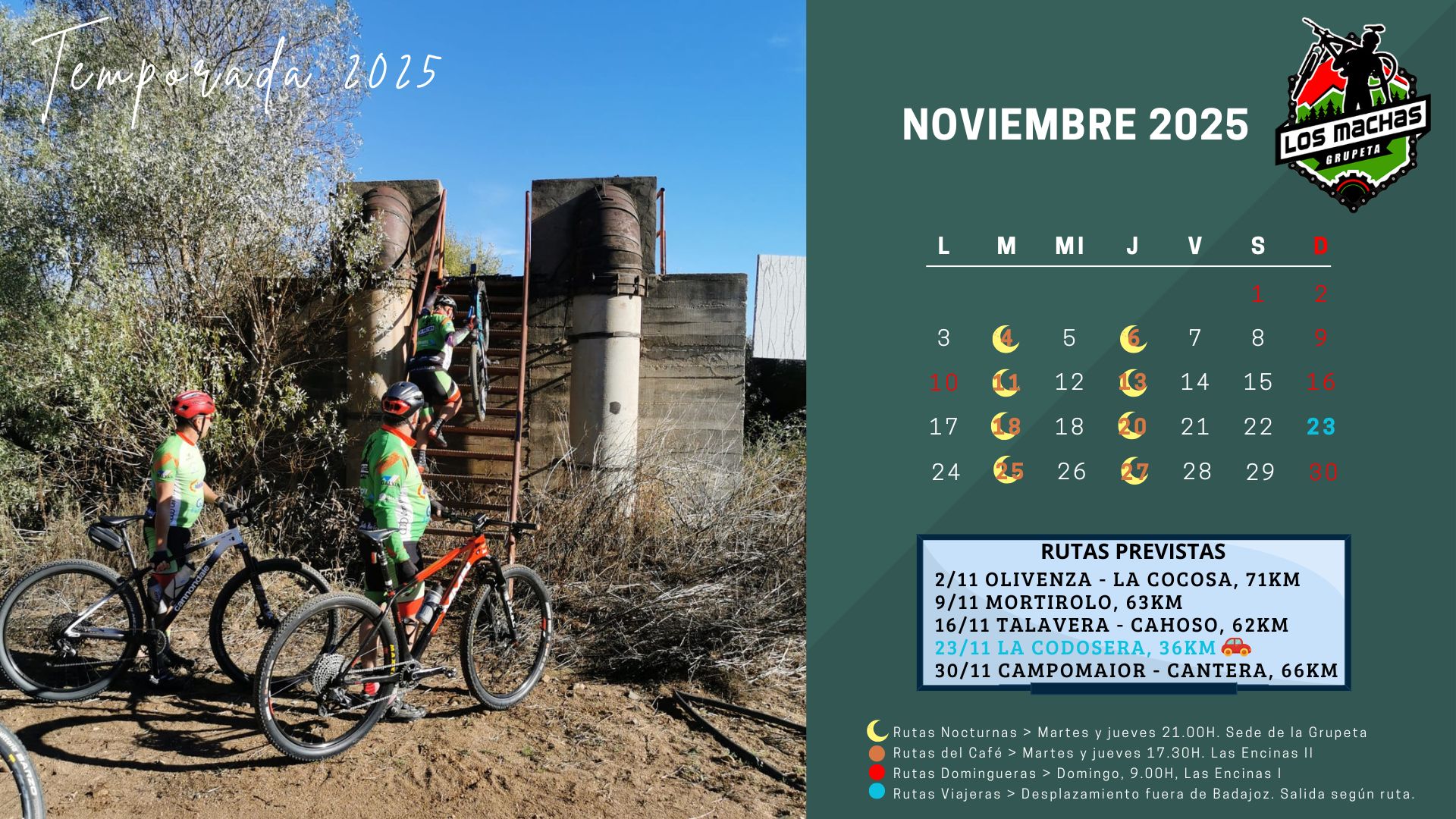 Grupeta - Aquí está el calendario de noviembre, con la salida a La ...