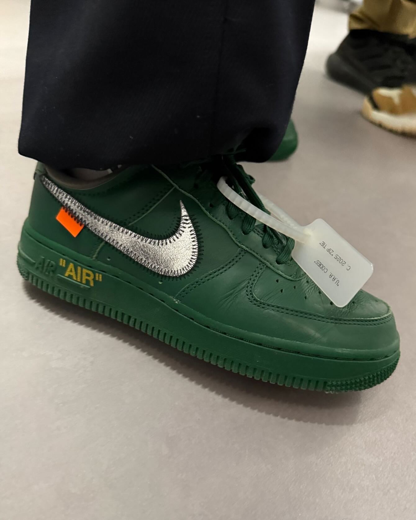 An unreleased “Pine Green” Virgil Abloh Archives x Nike Air Force 