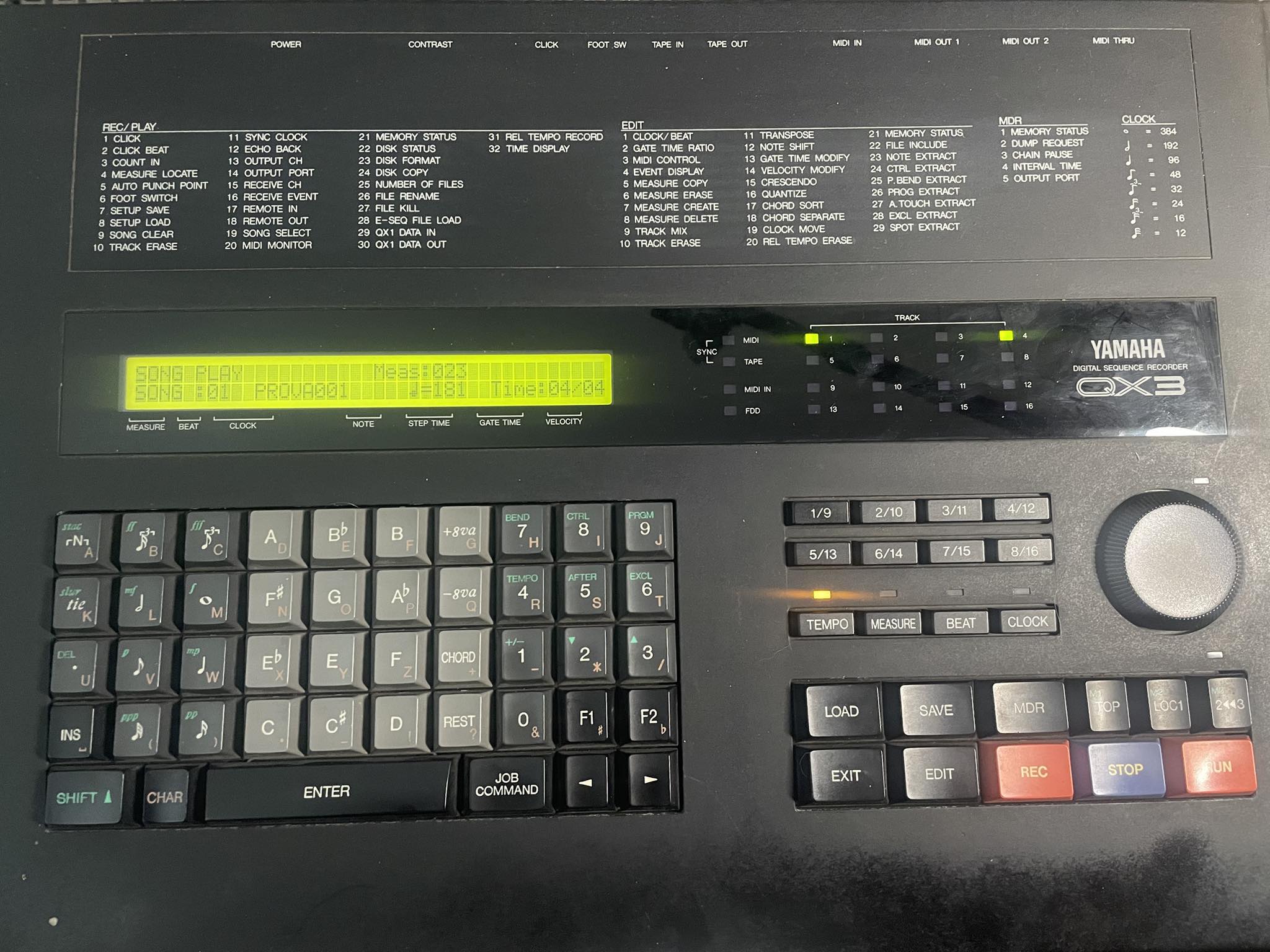 Yamaha QX3 sequencer for vintage synthesizers
