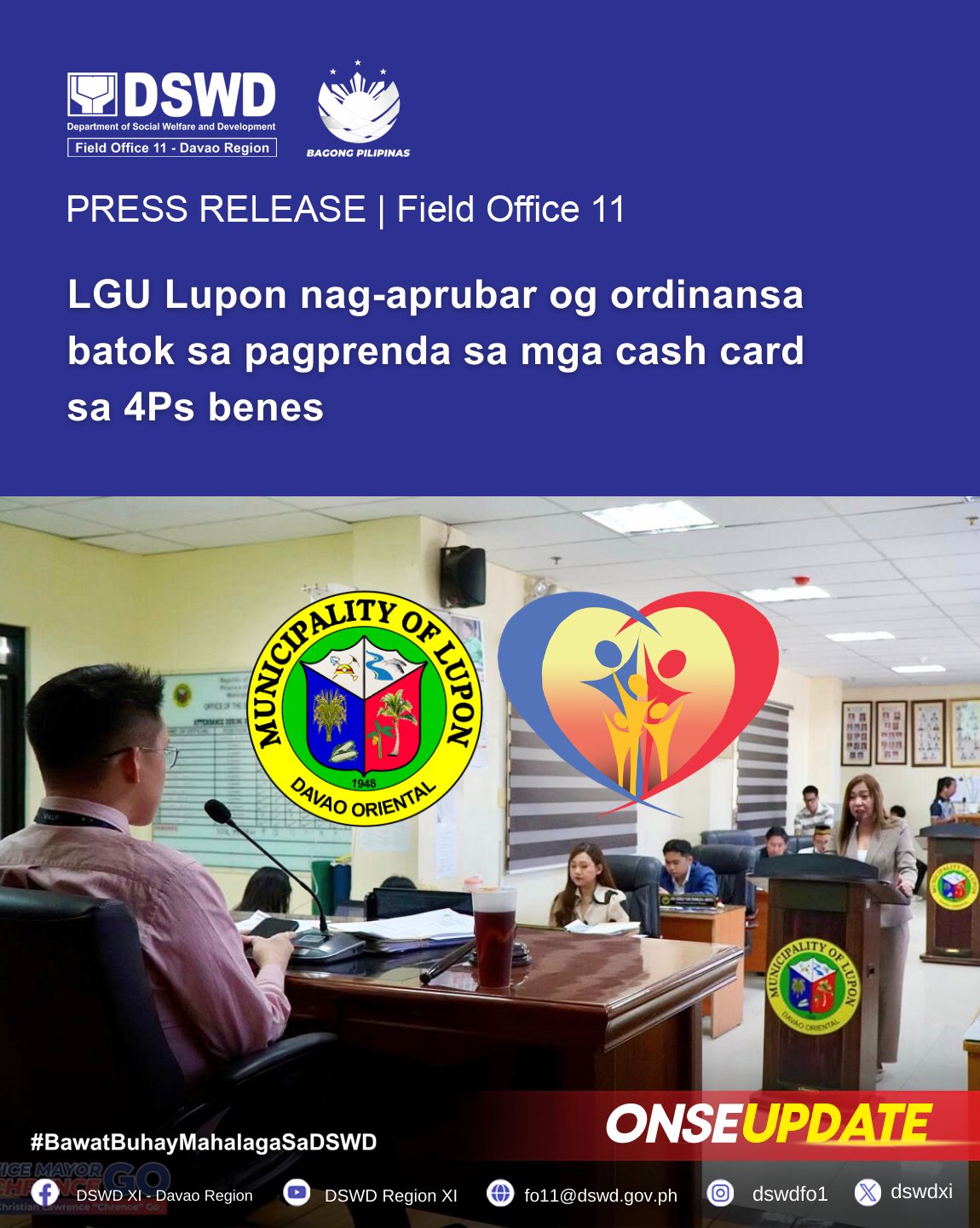 SunStar - LGU LUPON APPROVES ORDINANCE TO PROTECT 4PS CASH CARDS The ...