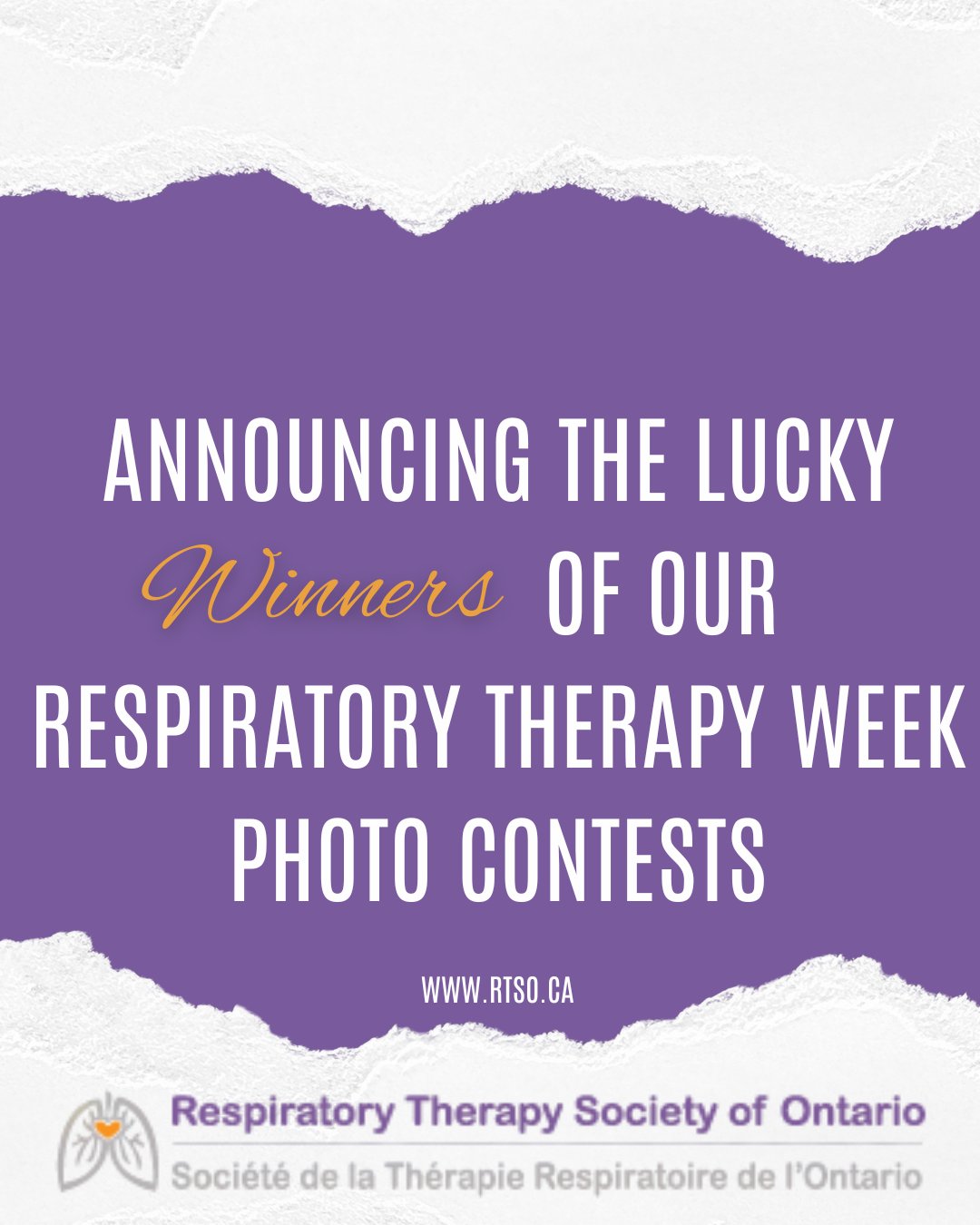 And the results... - Respiratory Therapy Society of Ontario | Facebook