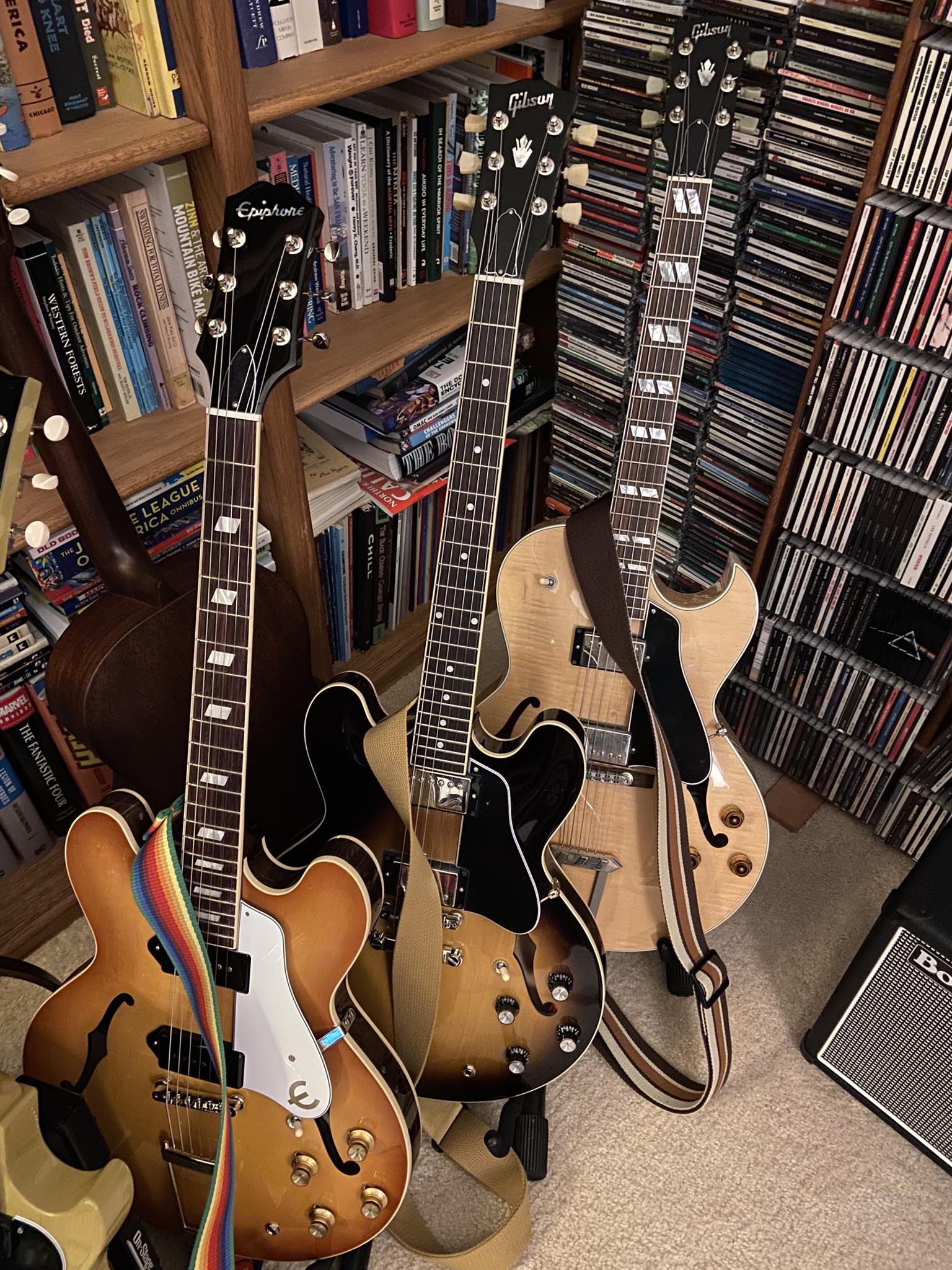 What are the main differences between ES Guitars and Casino