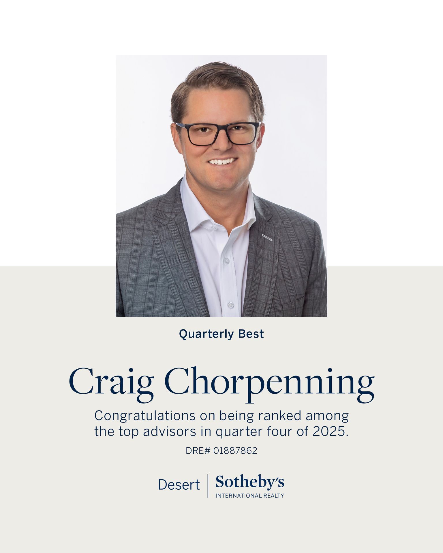 Craig - Grateful and honored to be recognized as Quarterly Best at ...