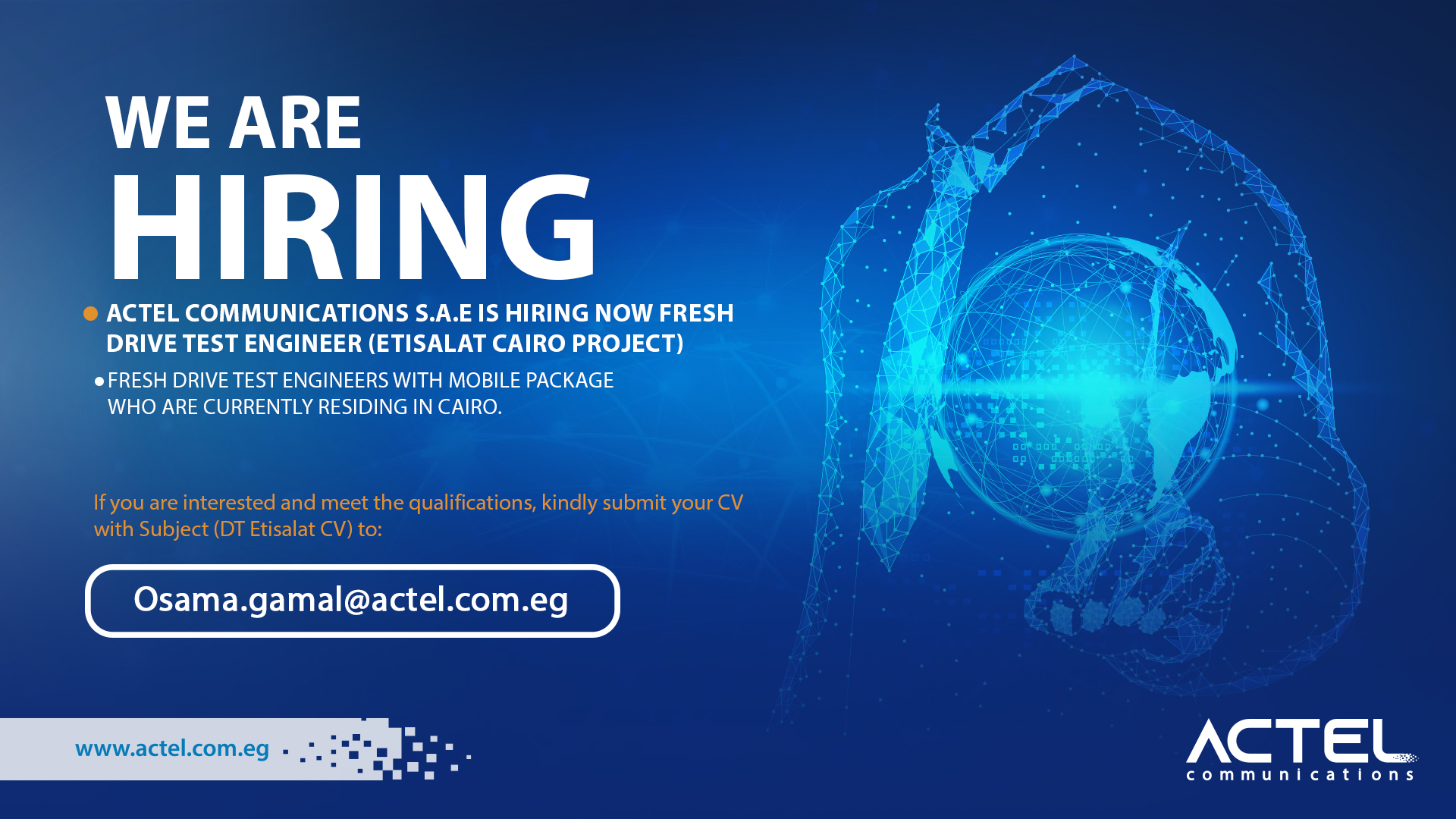 On October 29, we celebrate... - ACTEL communications S.A.E | Facebook