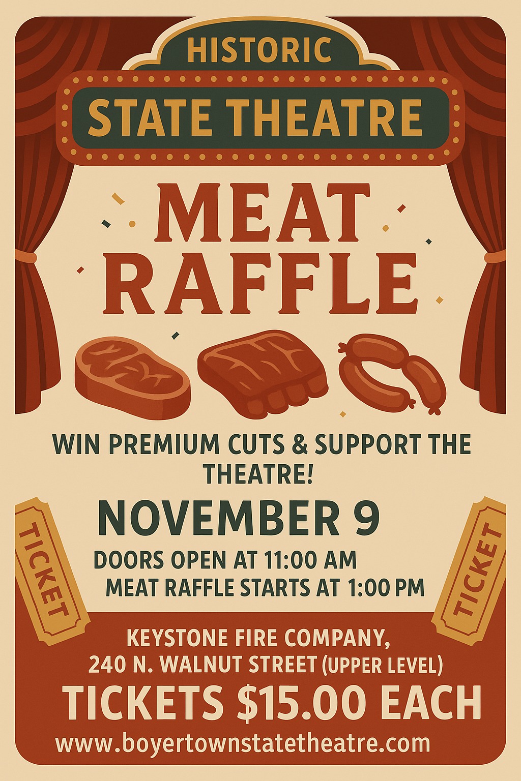 🎉🥩 Join Us for The... - Historic State Theatre of Boyertown | Facebook