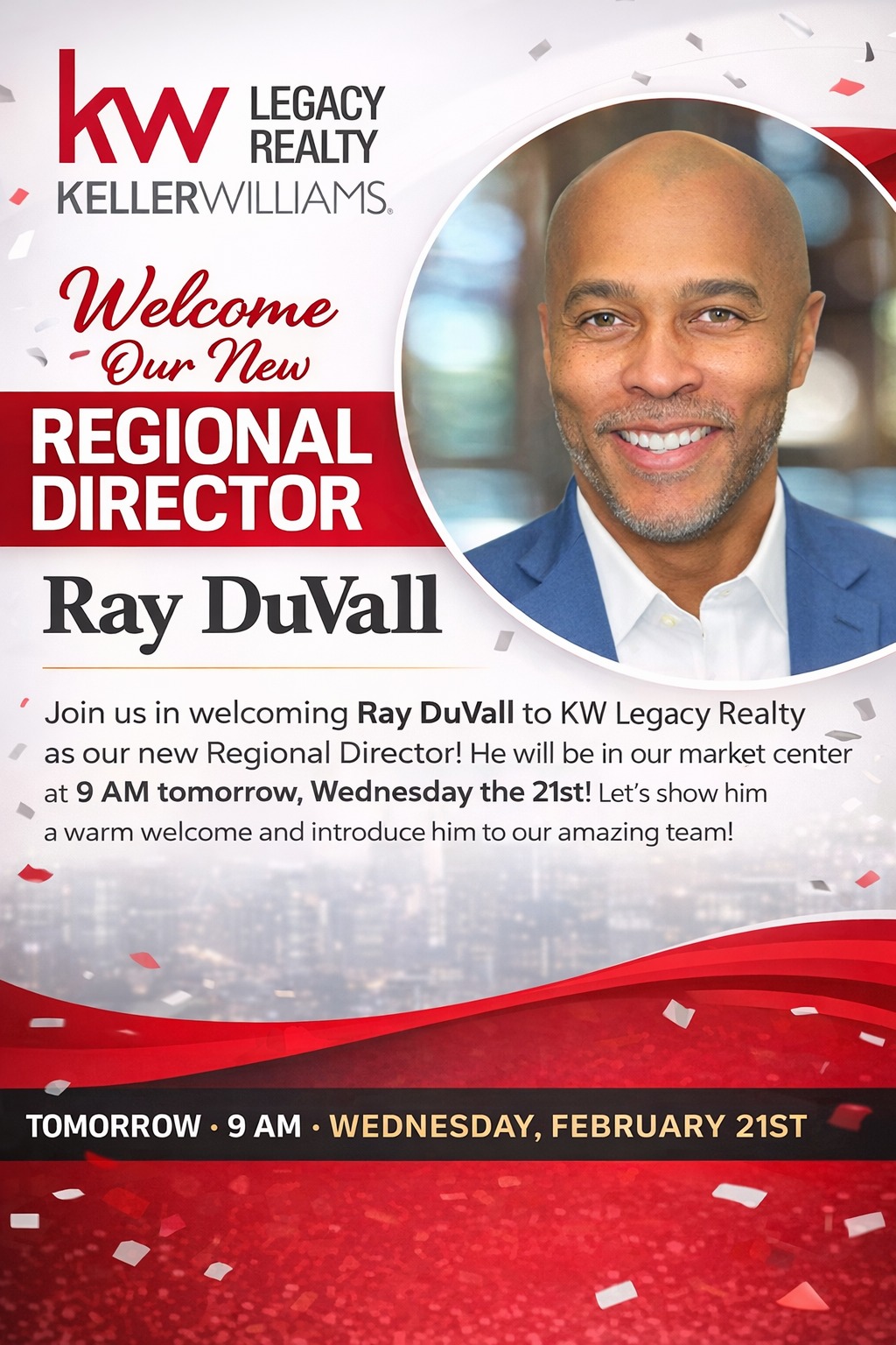 Keller - Big news, KW Legacy Realty! 🎉 We’re excited to welcome Ray ...