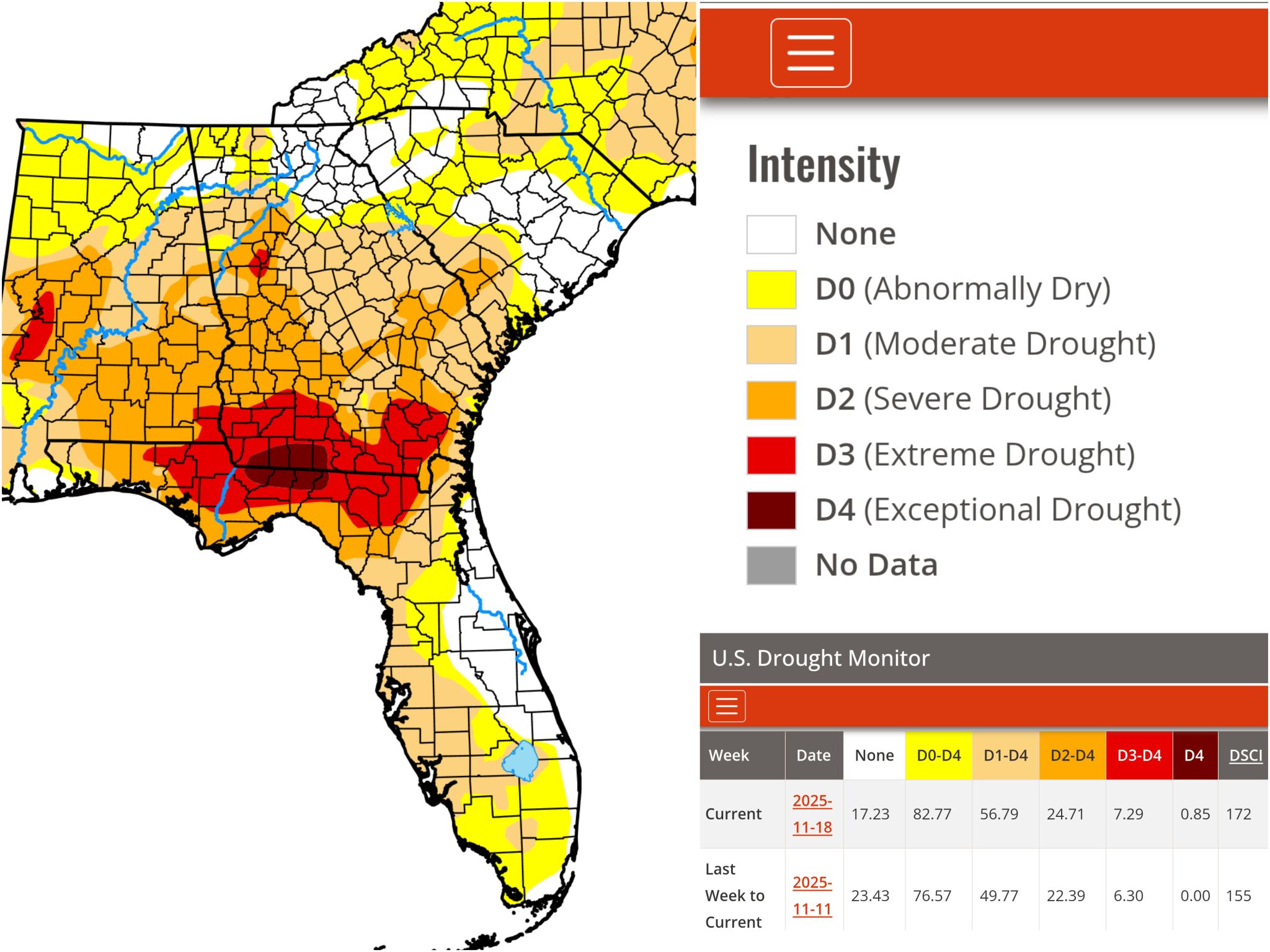 Mike's - New drought update released today. Numbers increased again for ...