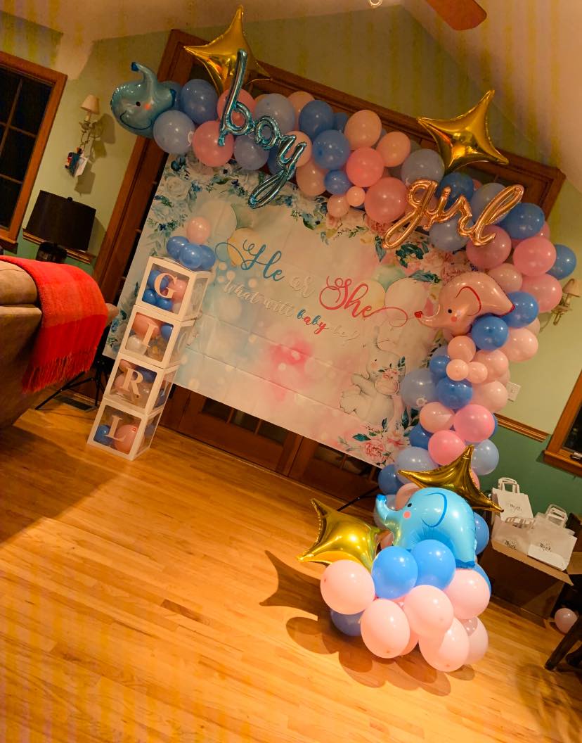 Gender Reveal Backdrop & Balloon... - Sols_sweettreatss | Facebook