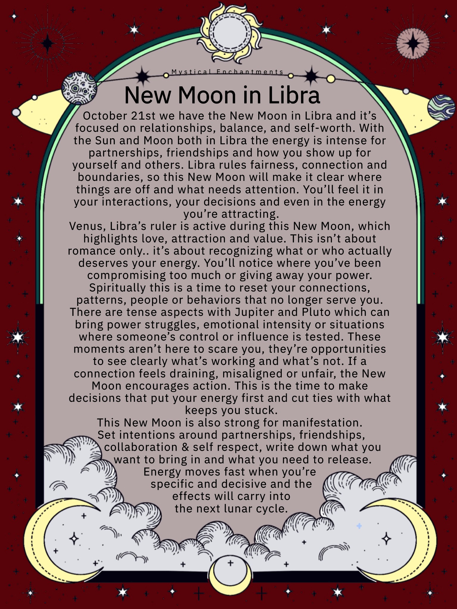 Mystical - New Moon in Libra 🌙♎ October 21st ️ | Facebook