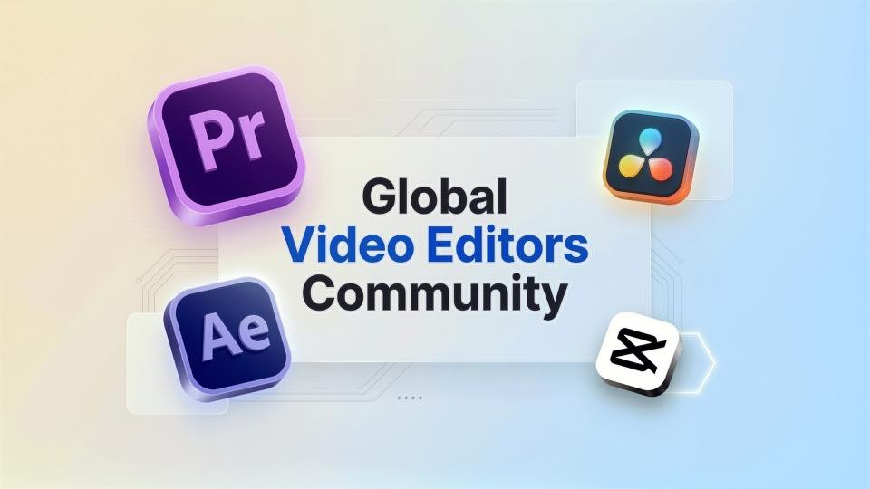 Global Video Editors Community | Video editing classes start Soon ...