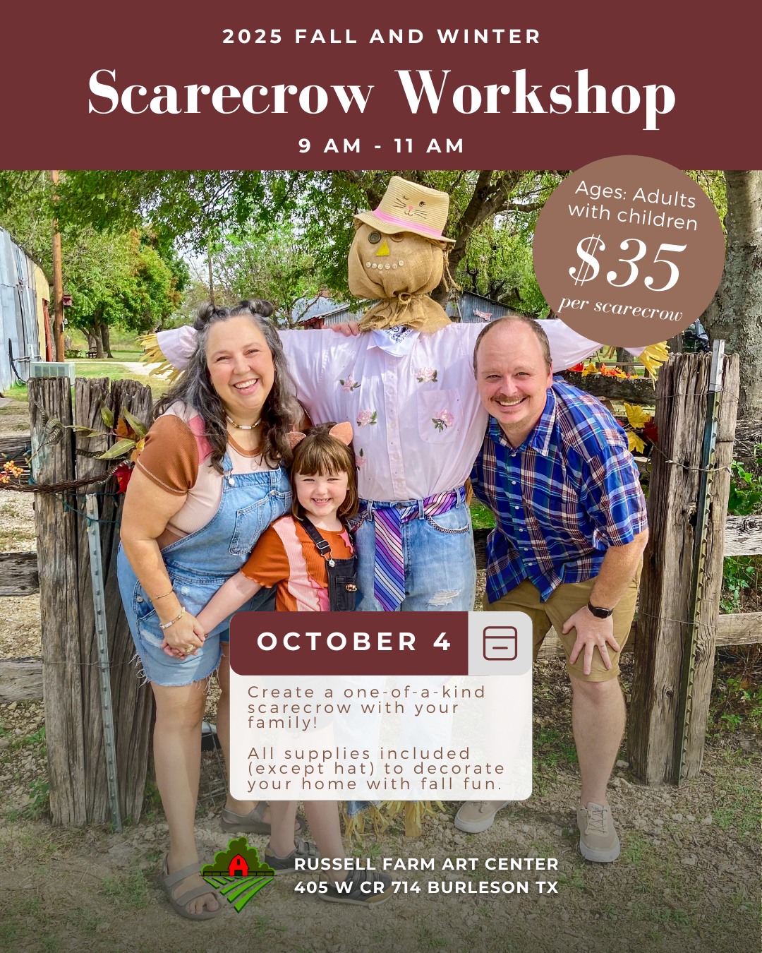 🍂👨‍👩‍👧‍👦 Join us for Family... - Russell Farm Art Center | Facebook