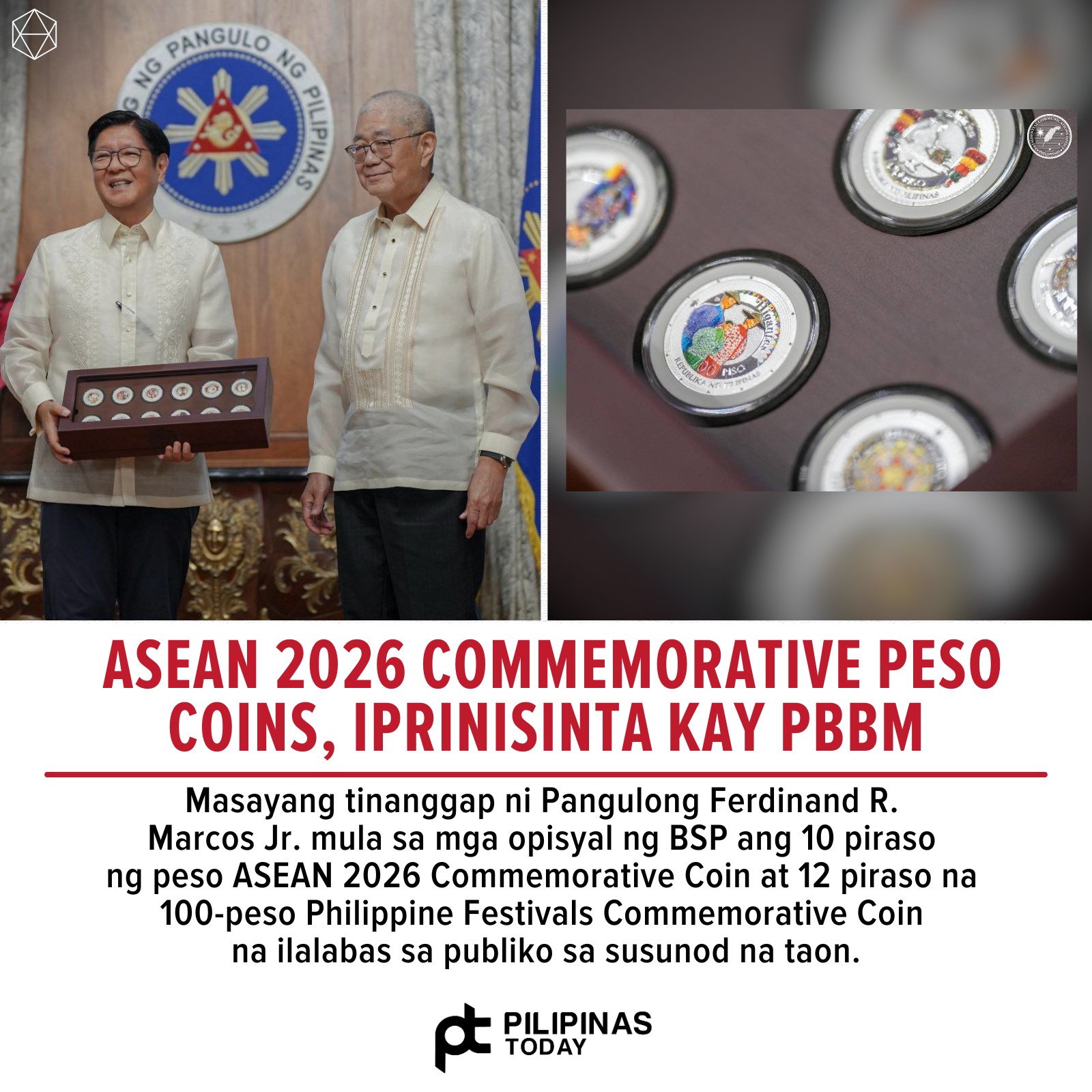 Pilipinas - Ang mga special peso commemorative coins ay dinala nina ...