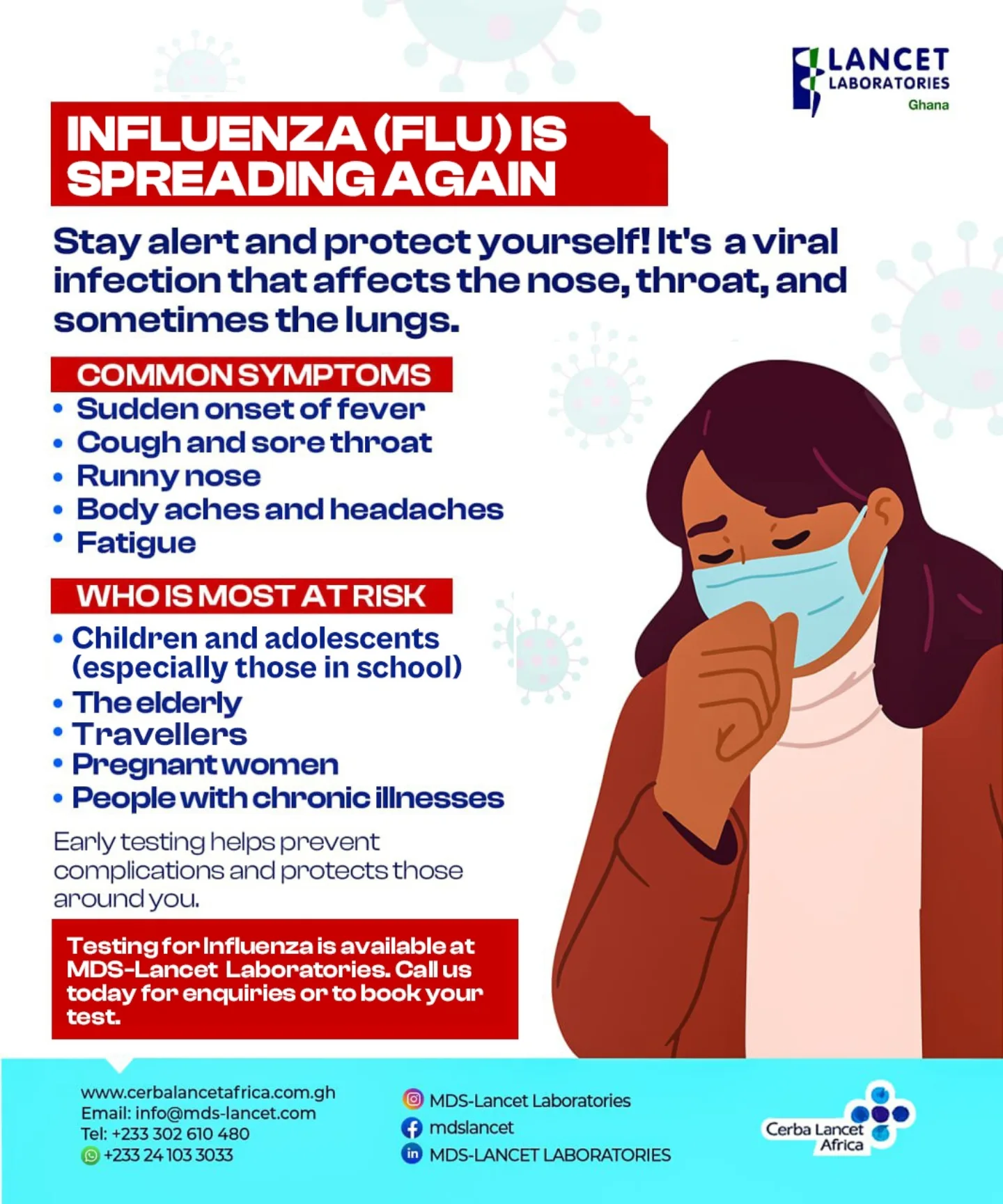 🦠 Influenza (Flu) is spreading... - MDS-Lancet Laboratories | Facebook