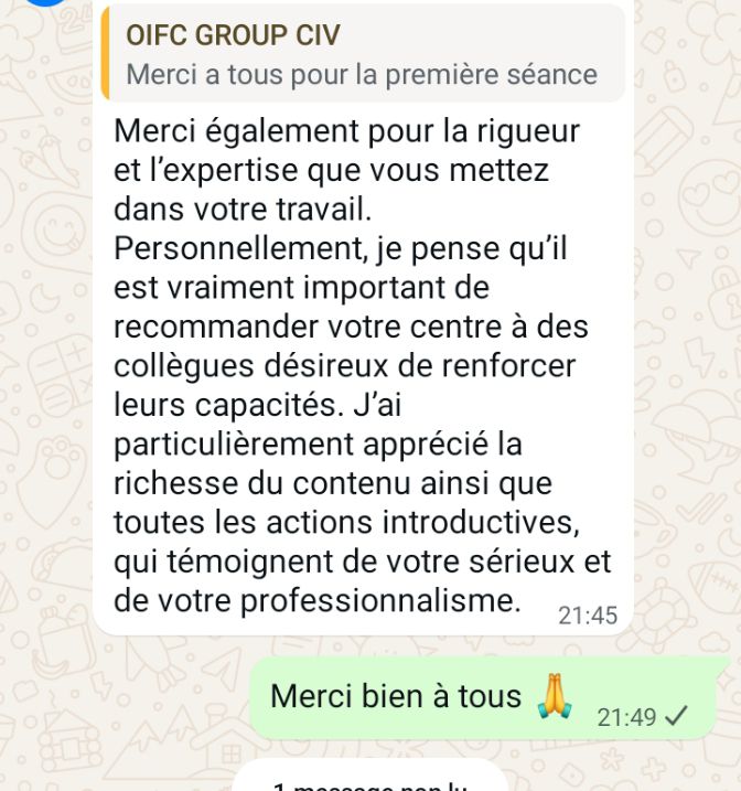 Merci à tous pour la confiance. 🙏🙏🙏 #OIFC, la marque de... - Organisme ...