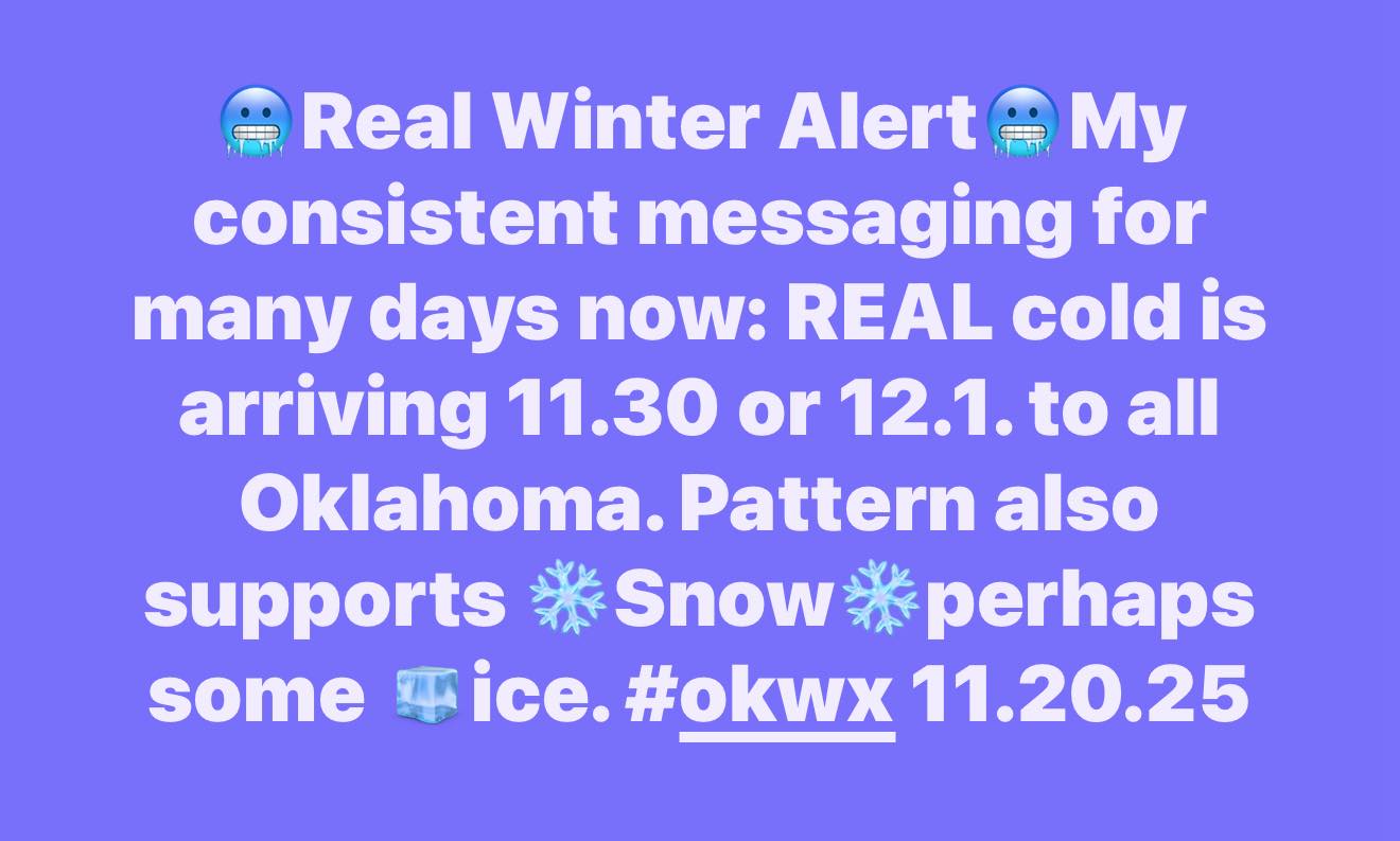 Mike Morgan - #okwx 11.20.25 | Facebook