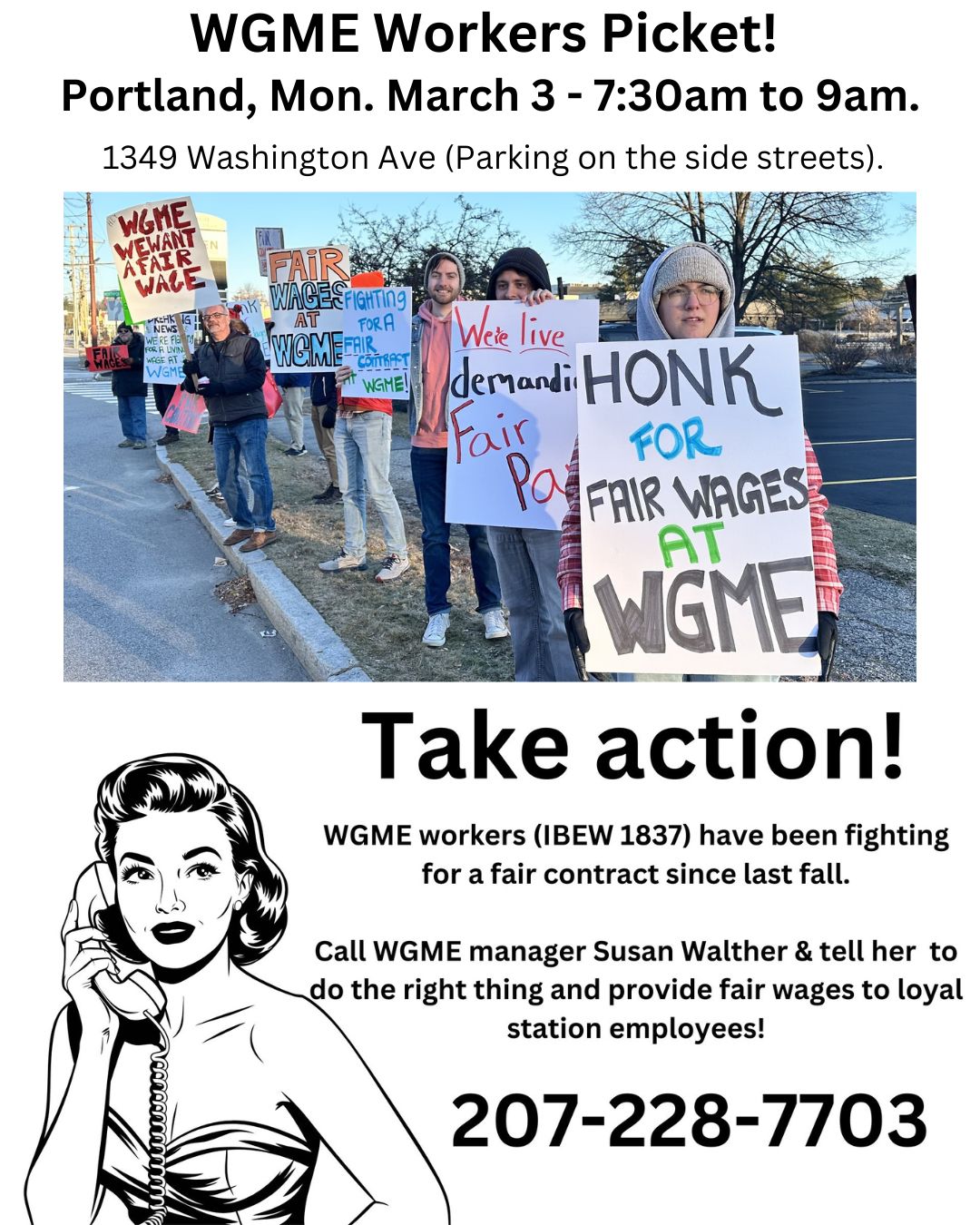 Maine - Hi union fam! WGME-TV (CBS 13) workers with IBEW Local 1837 ...