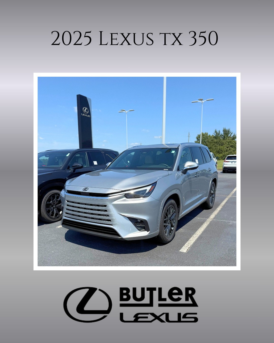 Butler - Elevate your driving experience with the 2025 Lexus TX 350 ...
