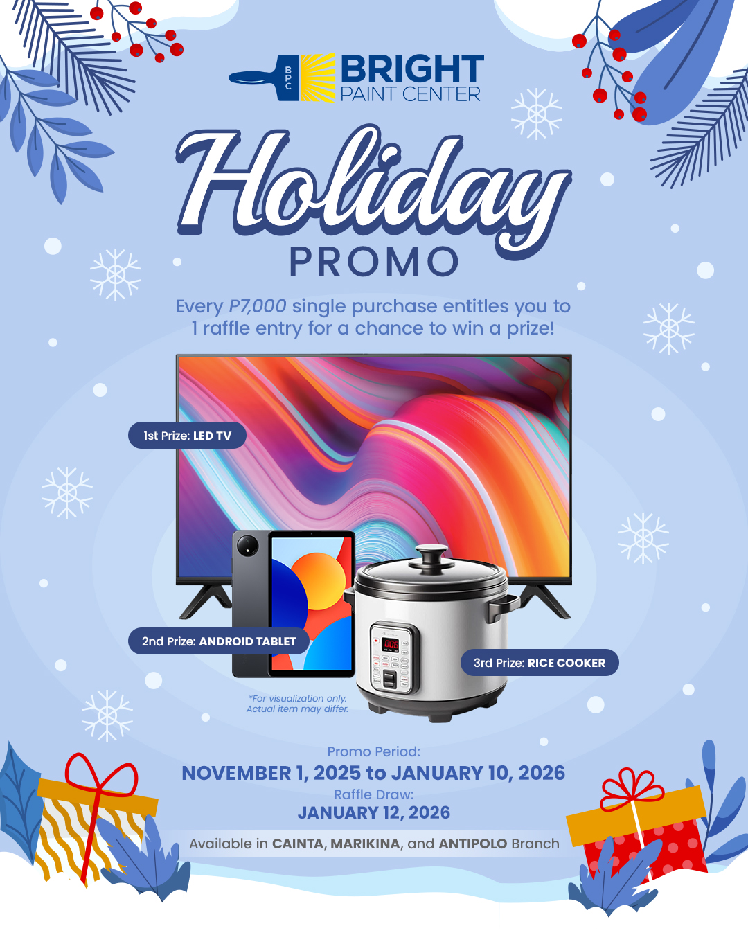 🎄 HOLIDAY PROMO 🎄 Make your... - Bright Paint Center | Facebook