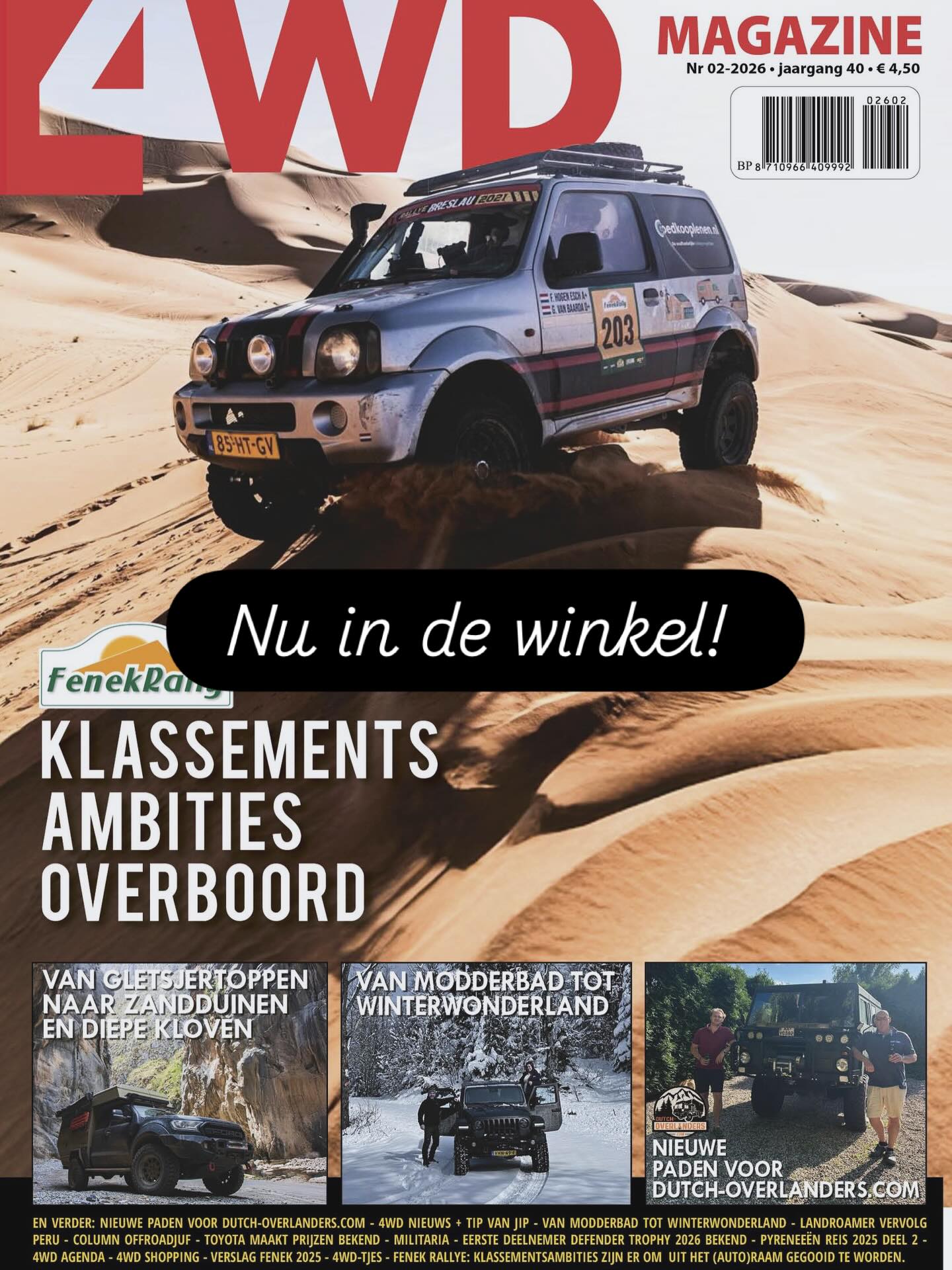 4WD - 4WD Magazine nr. 02-2026 neemt je mee van modderige bosroutes tot ...