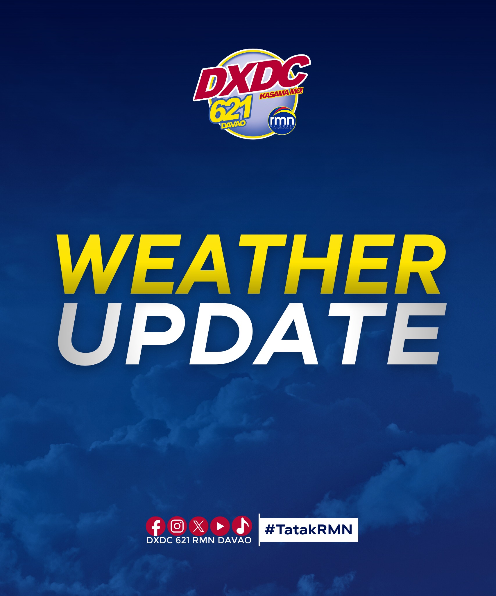 #DXDCWeatherUpdate | PAGASA WALA'Y... - DXDC 621 RMN Davao | Facebook