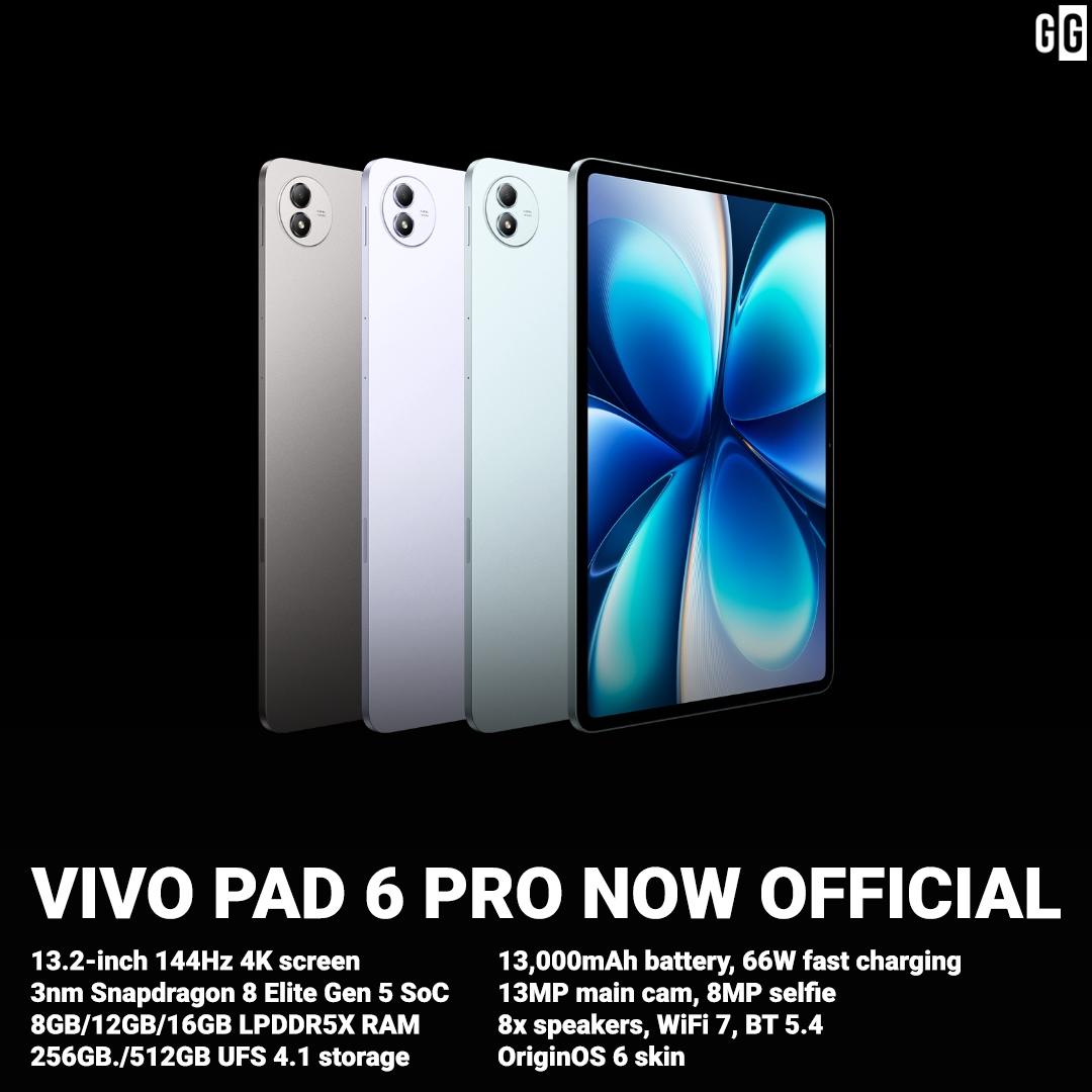 Pad6 vivo Pro 12GB/256GB セット