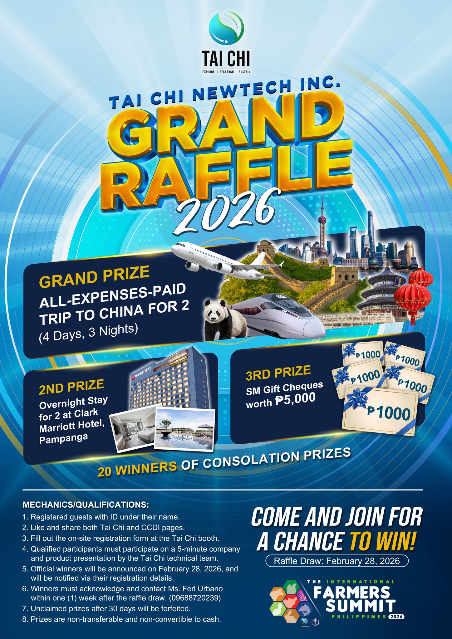 Tai - Tai Chi Grand Raffle is happening at the IFS 2026!🎉 Visit our ...