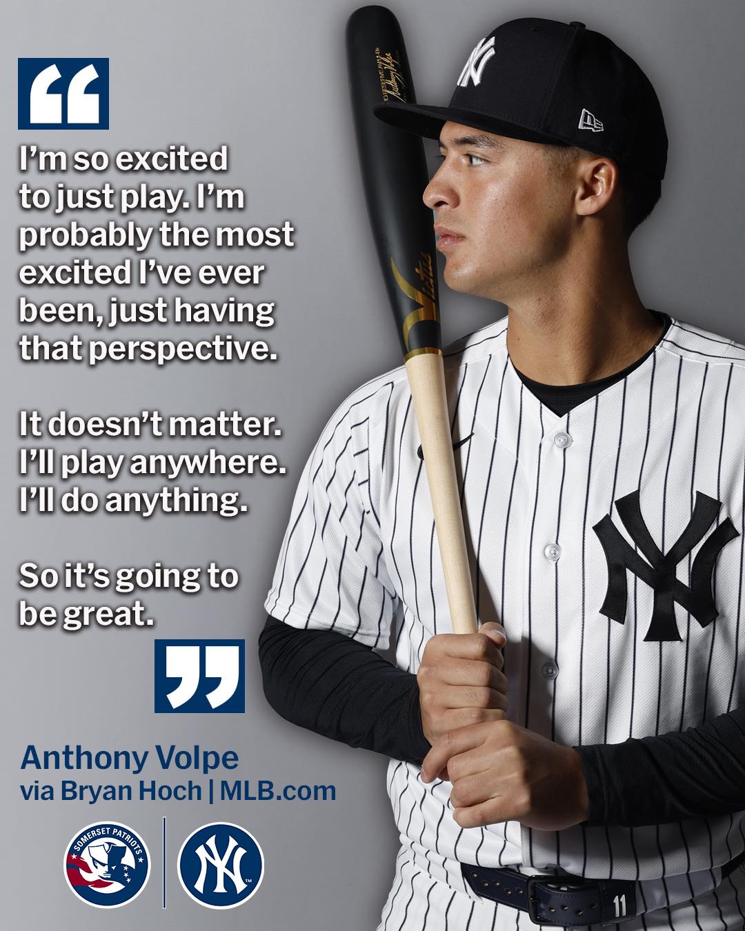 Anthony Volpe is ready to get back out on the field⚾️