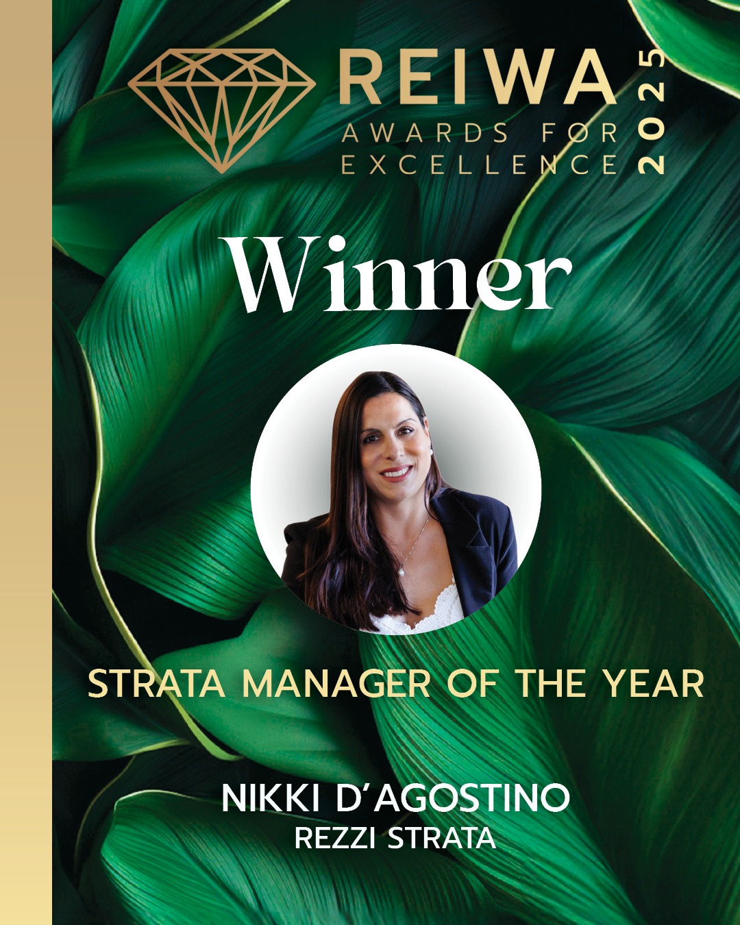 REIWA - 🏆 Strata Manager of the Year 🏆 Congratulations to Nikki D ...