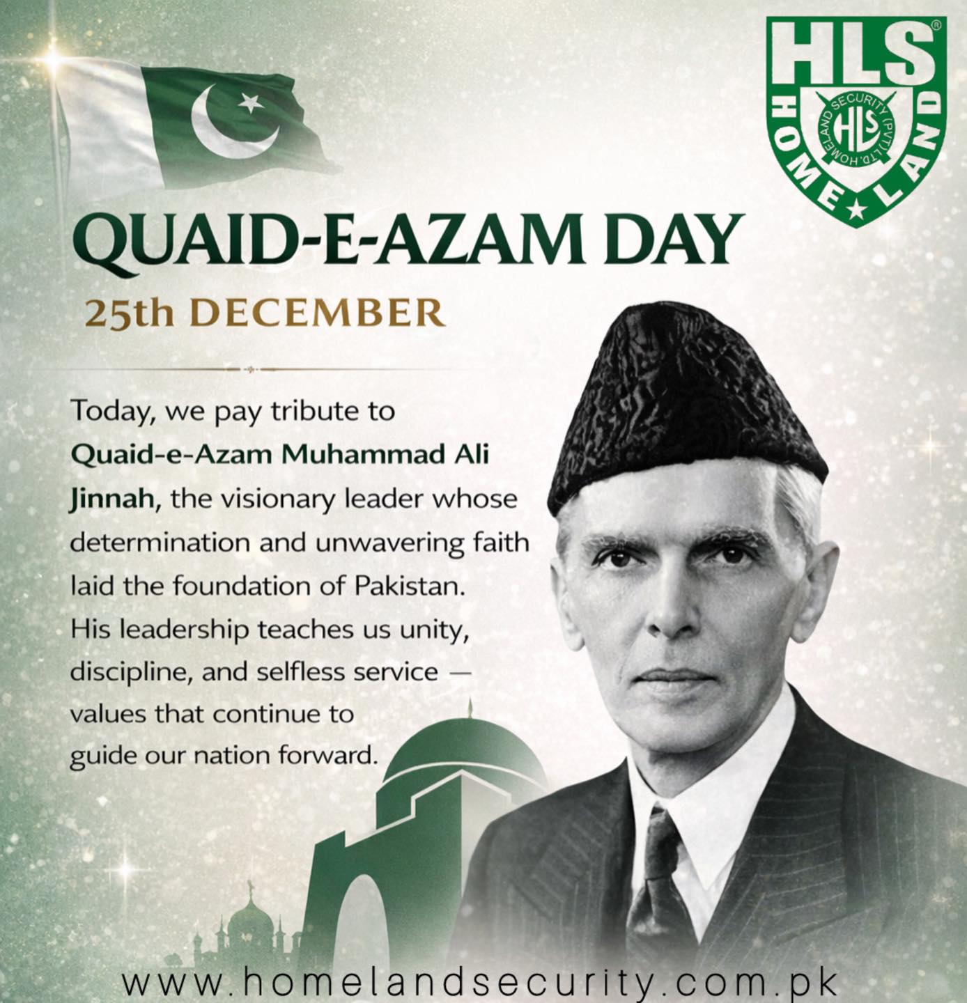 🇵🇰 **Quaid-e-Azam Day – 25th December**... - Homelandsecurity | Facebook