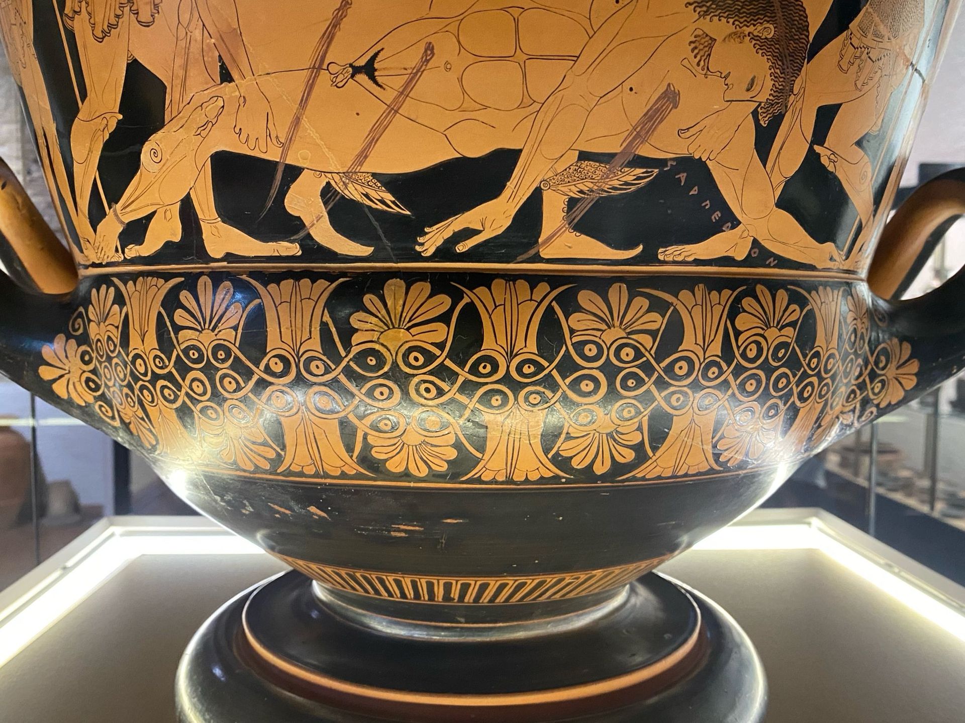 Vase Artisanal Euphronios - Reproduction Du Cratère Sarpedon, Thème Guerre De Troie - Neuf