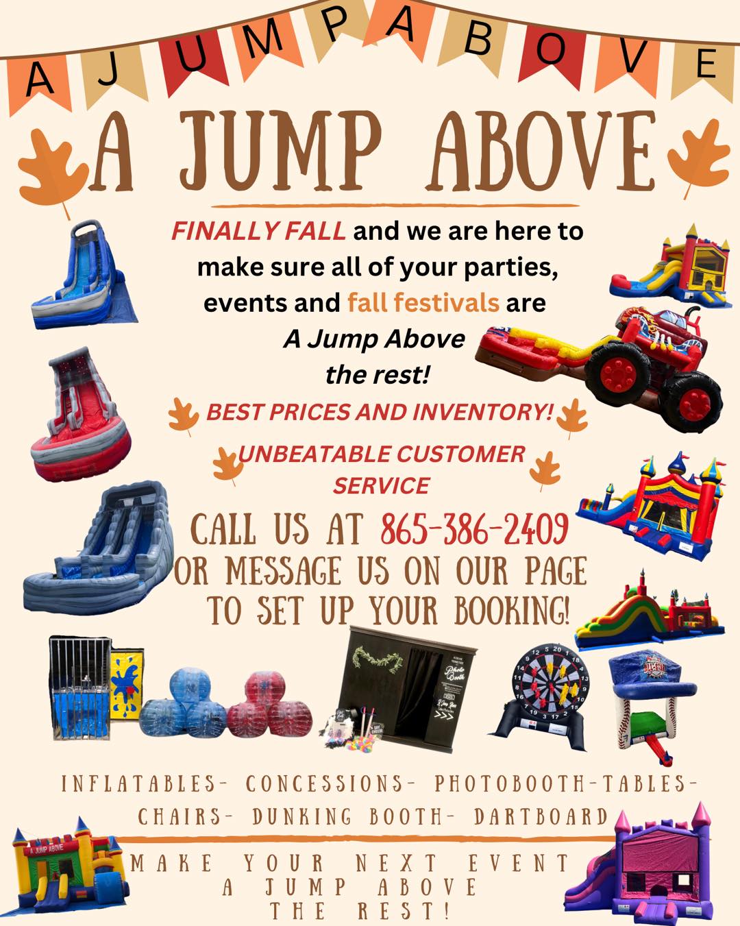 A Jump Above - Make your Fall Fest A JUMP ABOVE the rest‼️... | Facebook