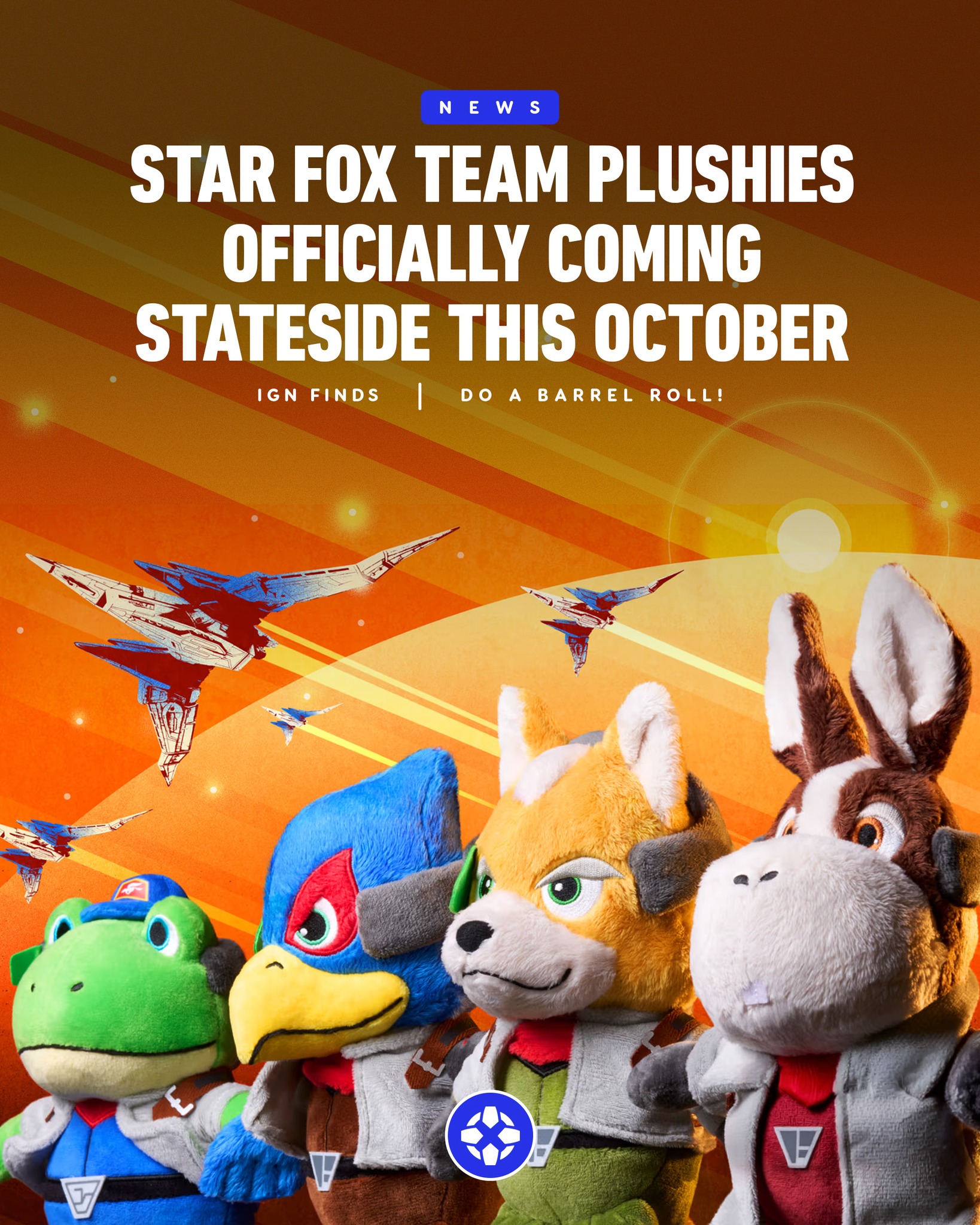 Meccha Japan currently has all four members of the Star Fox crew