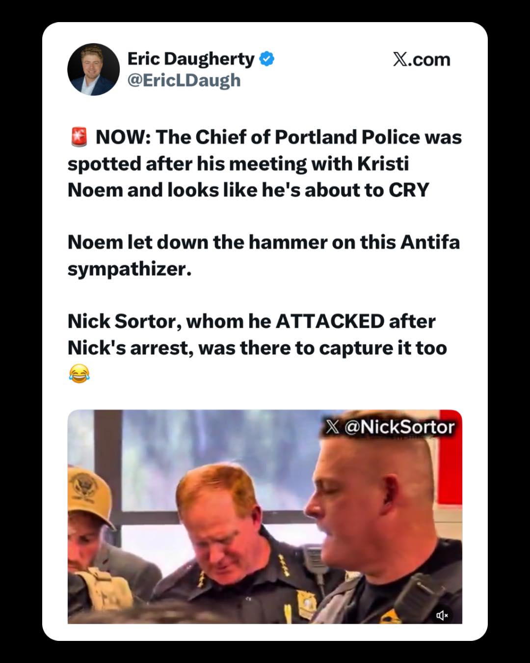 The Hodgetwins - 🚨 The Woke Portland police Chief was... | Facebook