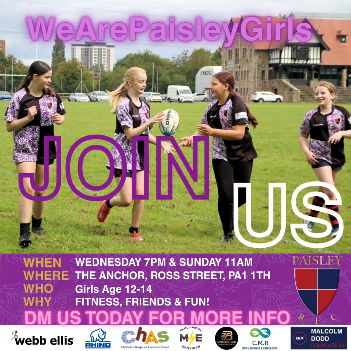 Paisley - 🏉 GIRLS, GAME ON! 🏉 Aged 12–14? Inspired by the Rugby World ...