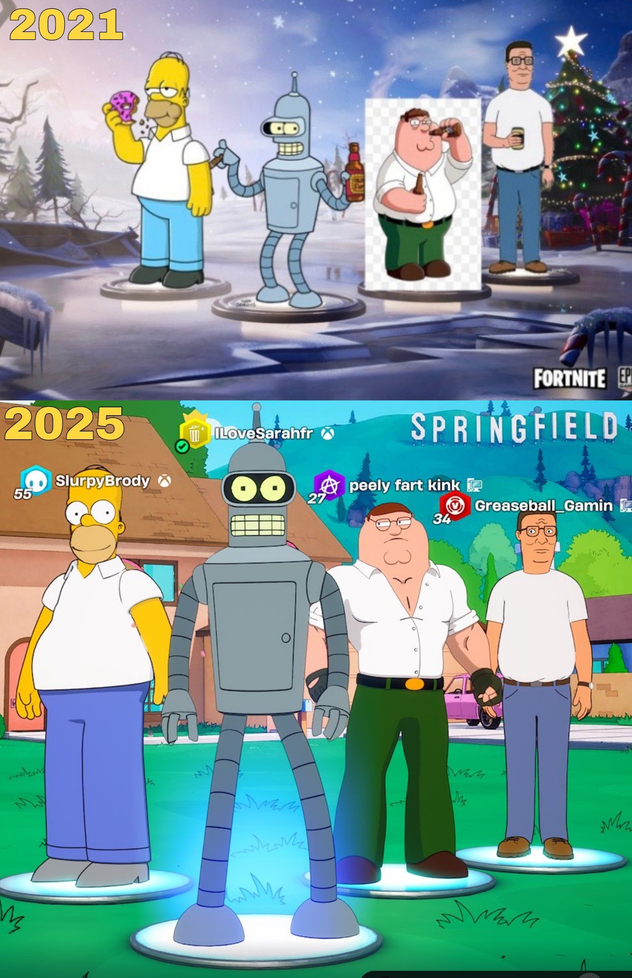 Mundo - Mais uma vez o Fortnite transformando em realidade: 2021 / 2025 ...
