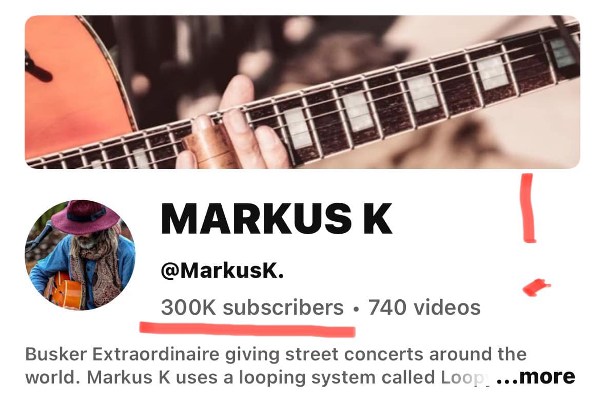 Markus K - 300K subscribers on YouTube 🥳🥳🥳