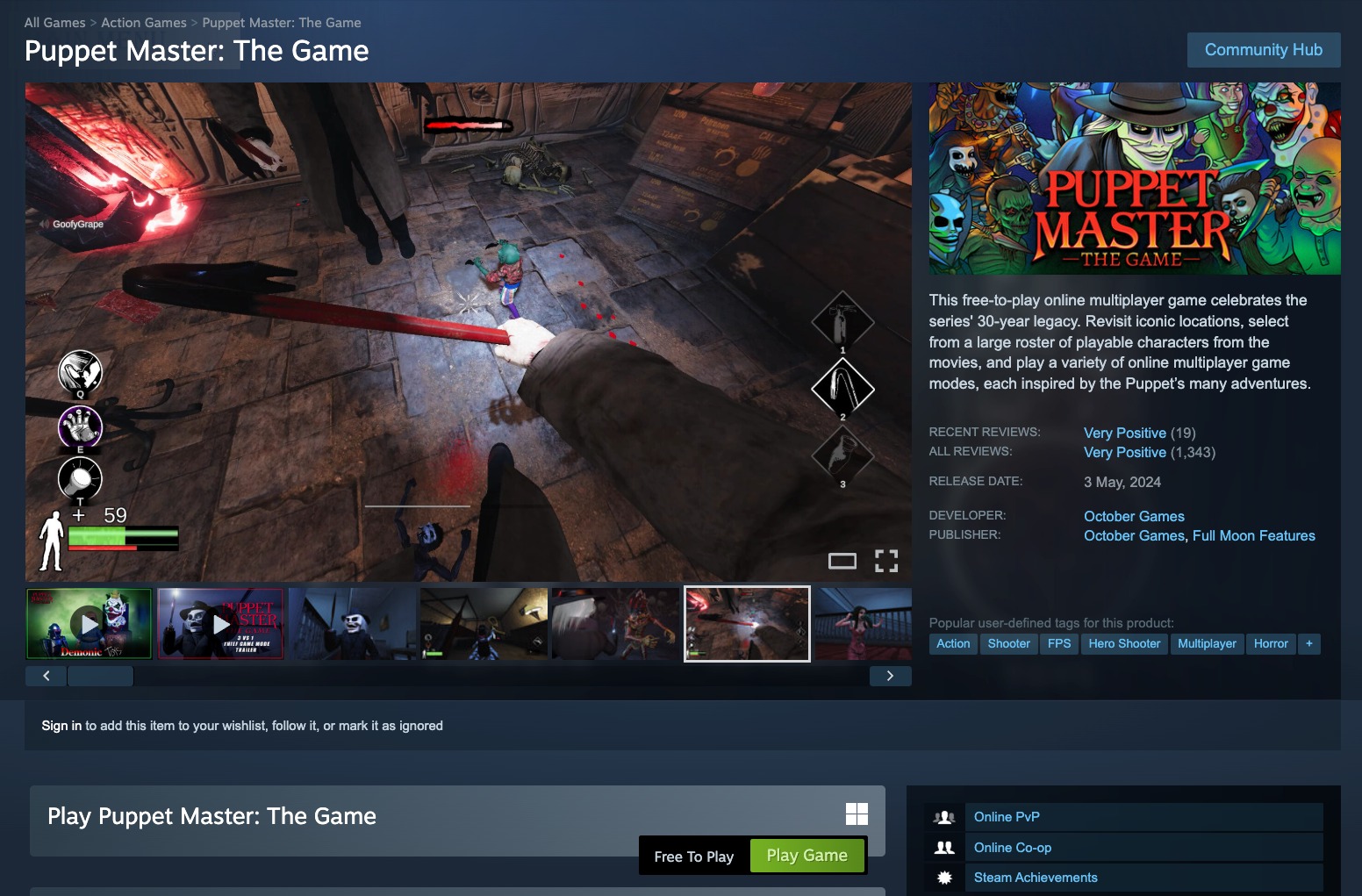 ทันข่าวเกมฟรี | Puppet Master: The Game เตรียมถูกถอดจากสตีม 25 ...