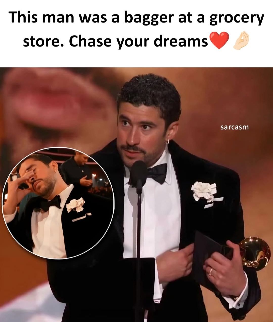 Simply - This a reminder to keep chasing your dreams.. Bad Bunny went ...